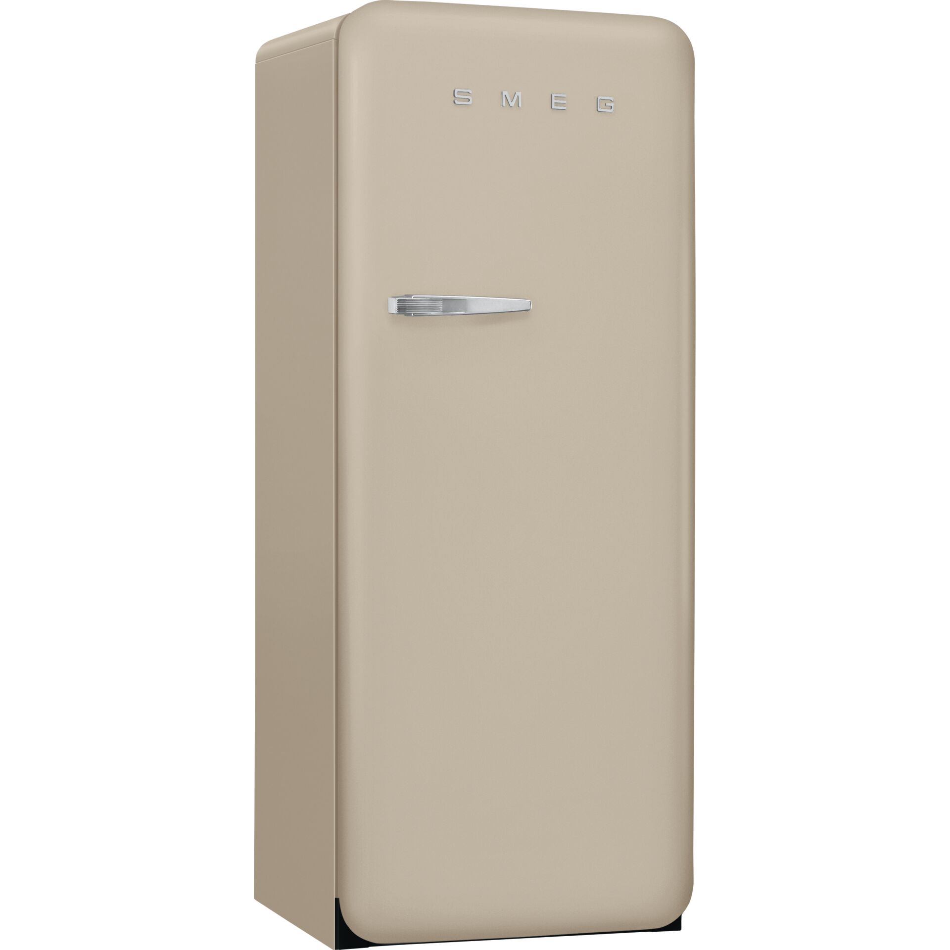 Kühlschrank, Retro-Stil, Beige, Einbau-Gerät, Einzelner Türgriff