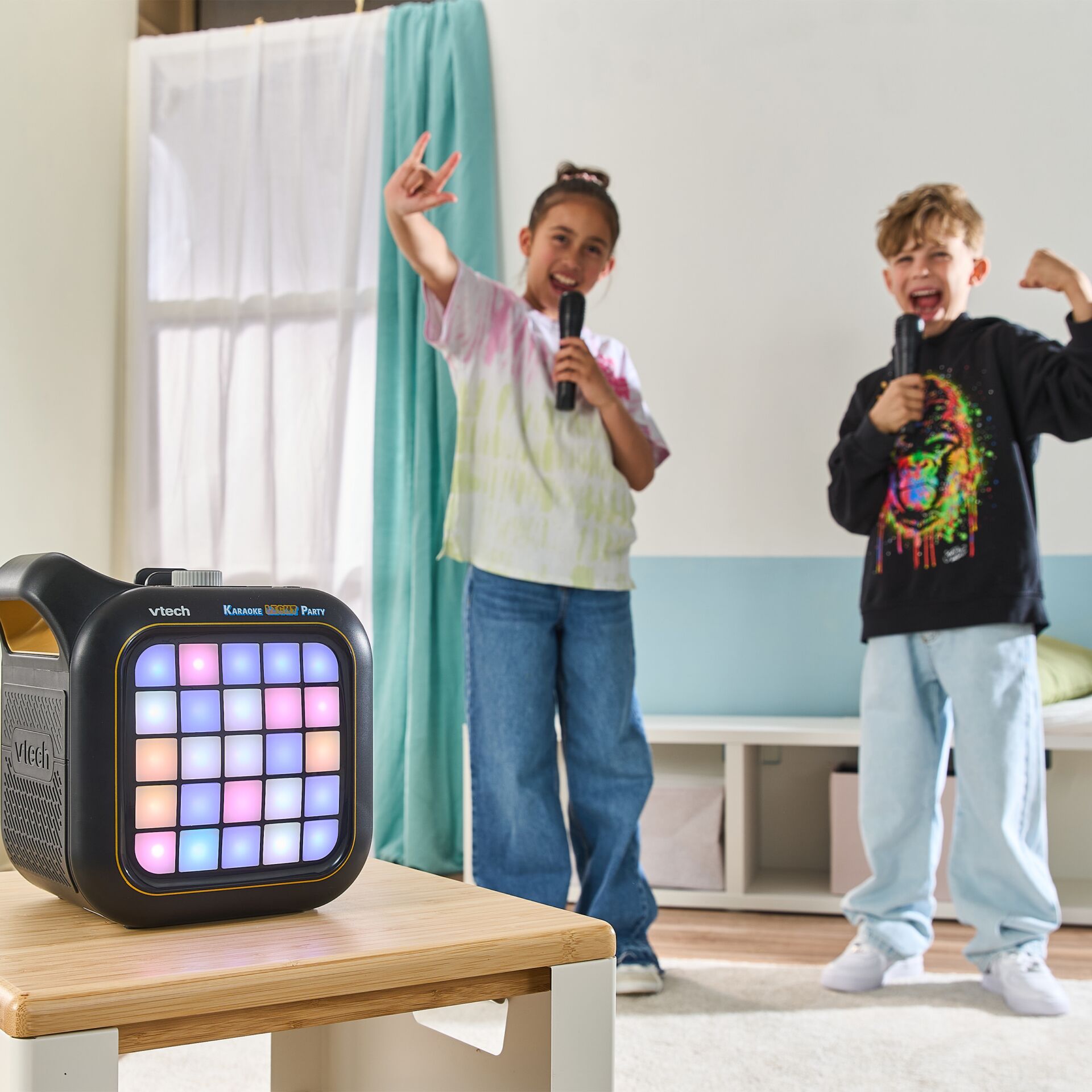 Karaoke, mikrofon, Person, Junge, Kind