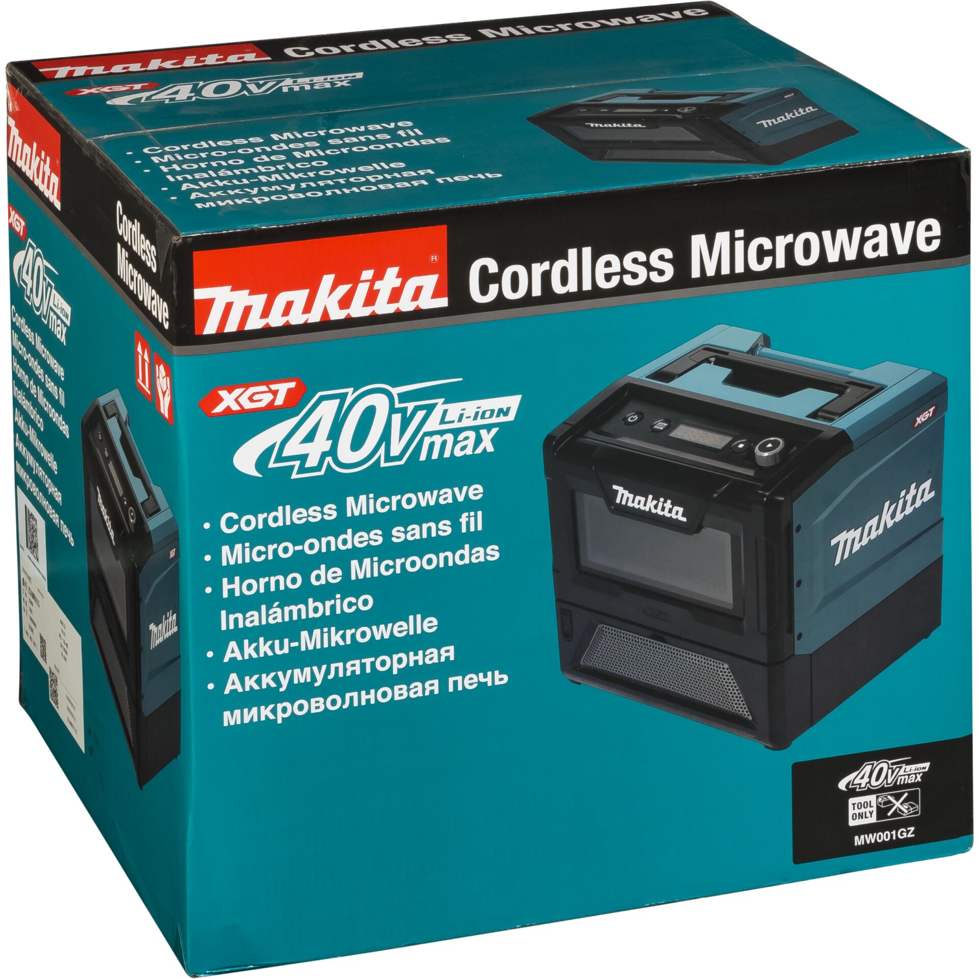 Kabellose Mikrowelle, 40V max, Lithium-Ion, Makita, Verpackungskarton