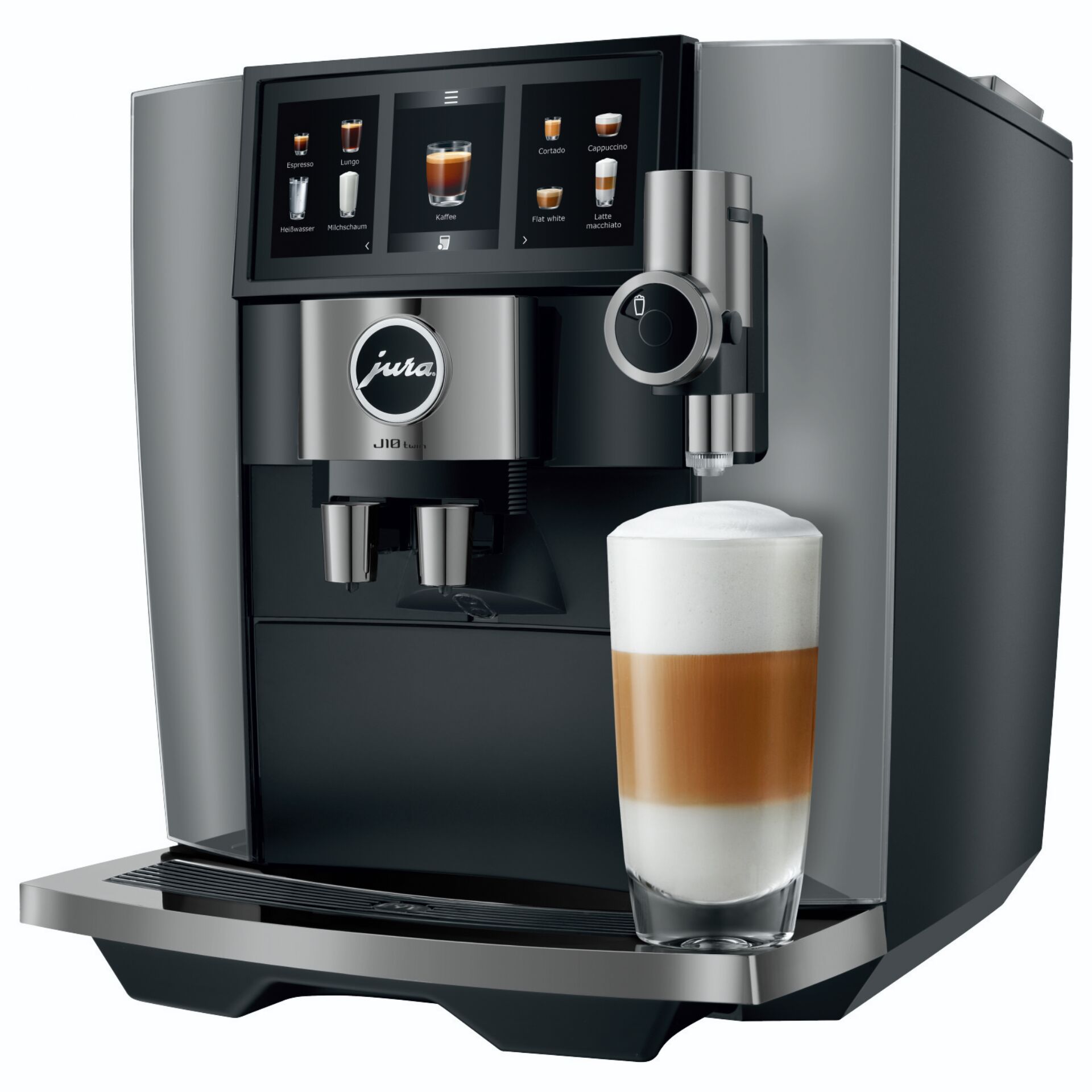 Espressomaschine, Kaffeeautomat, Milchschaum, Latte Macchiato, Digitaldisplay