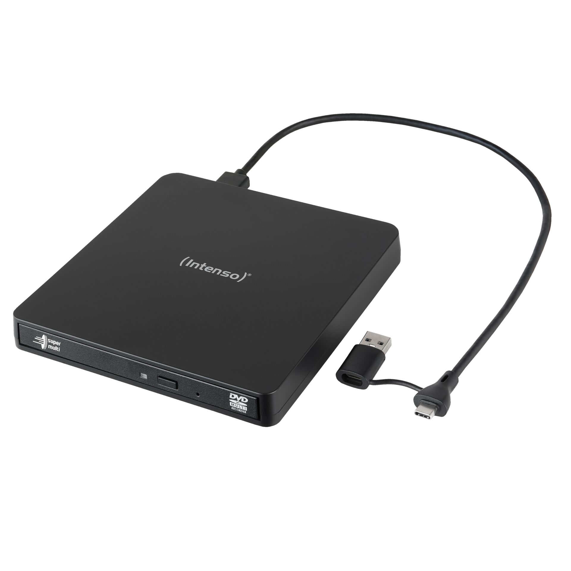 externer-dvd-brenner, usb-c, schlank, schwarz, intenos(o)