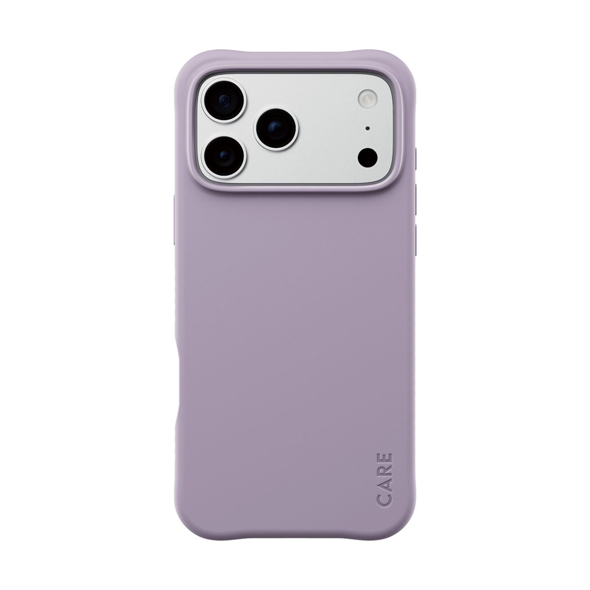 telefonhülle, silikon, lavendel, drei kamera, erhöhter rand
