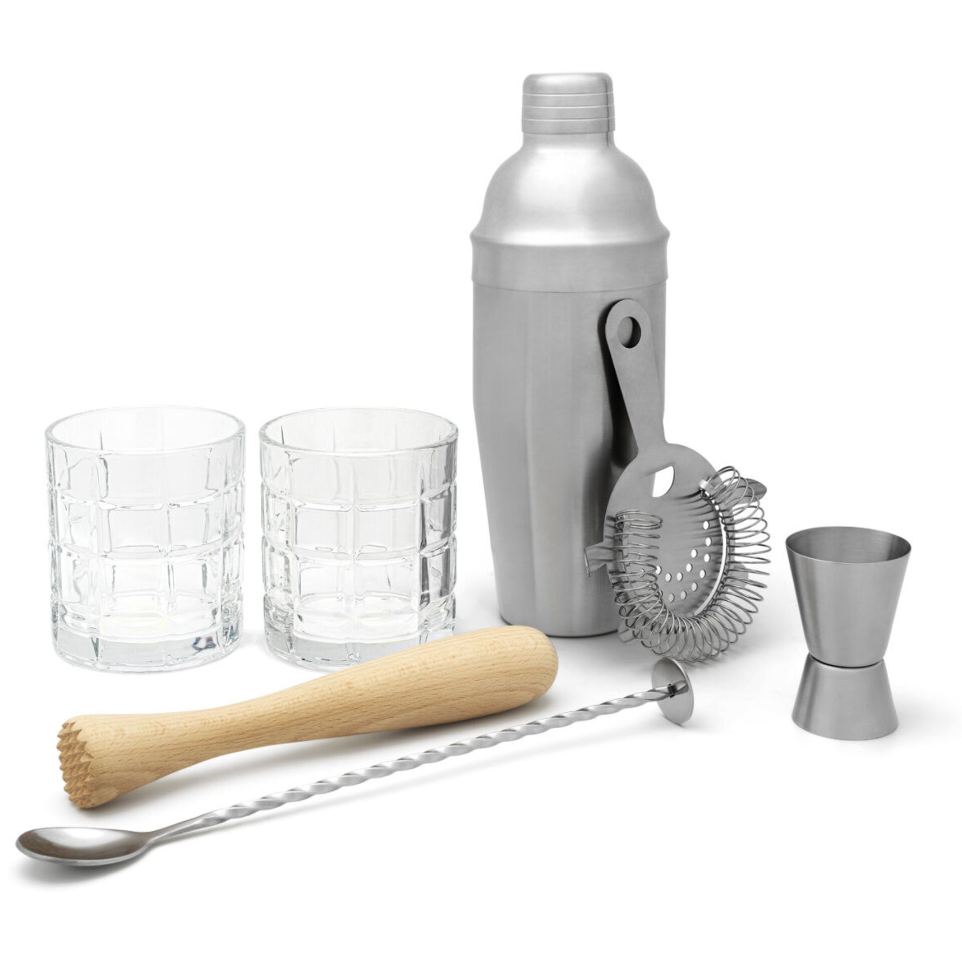 Flasche, Tasse, Shaker