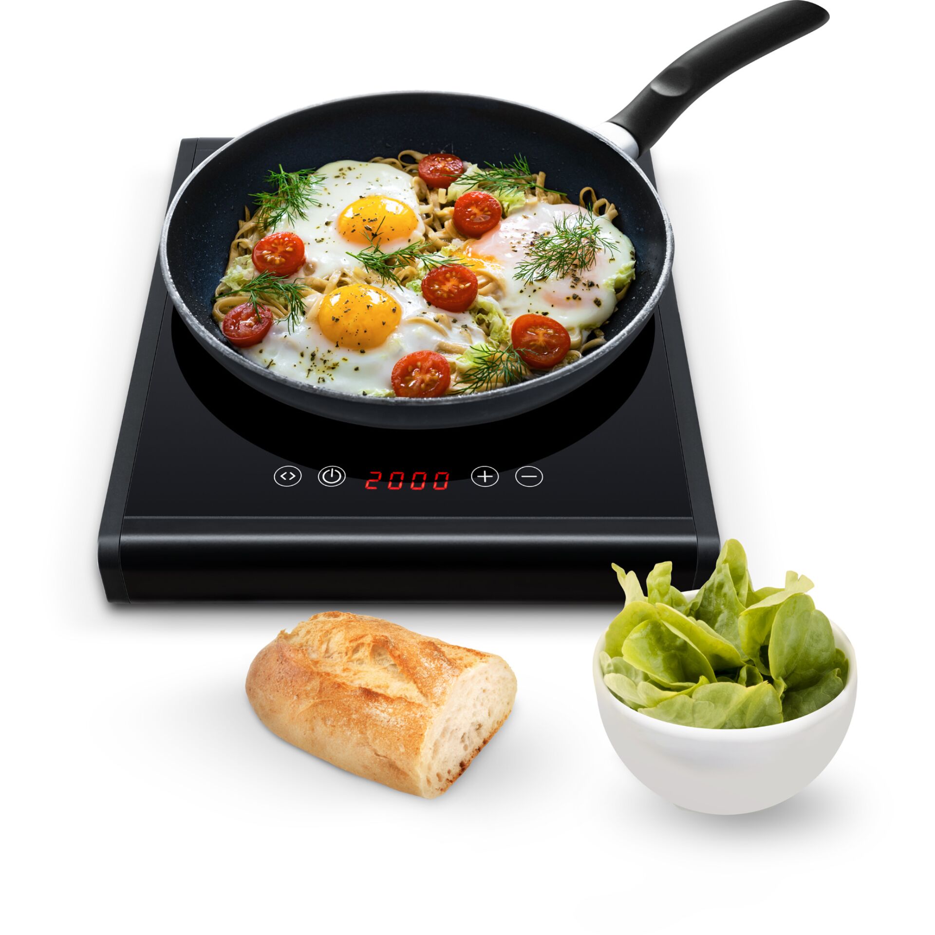 Kochtopf, Kochgeschirr, Brot, Essen, Kochfeld