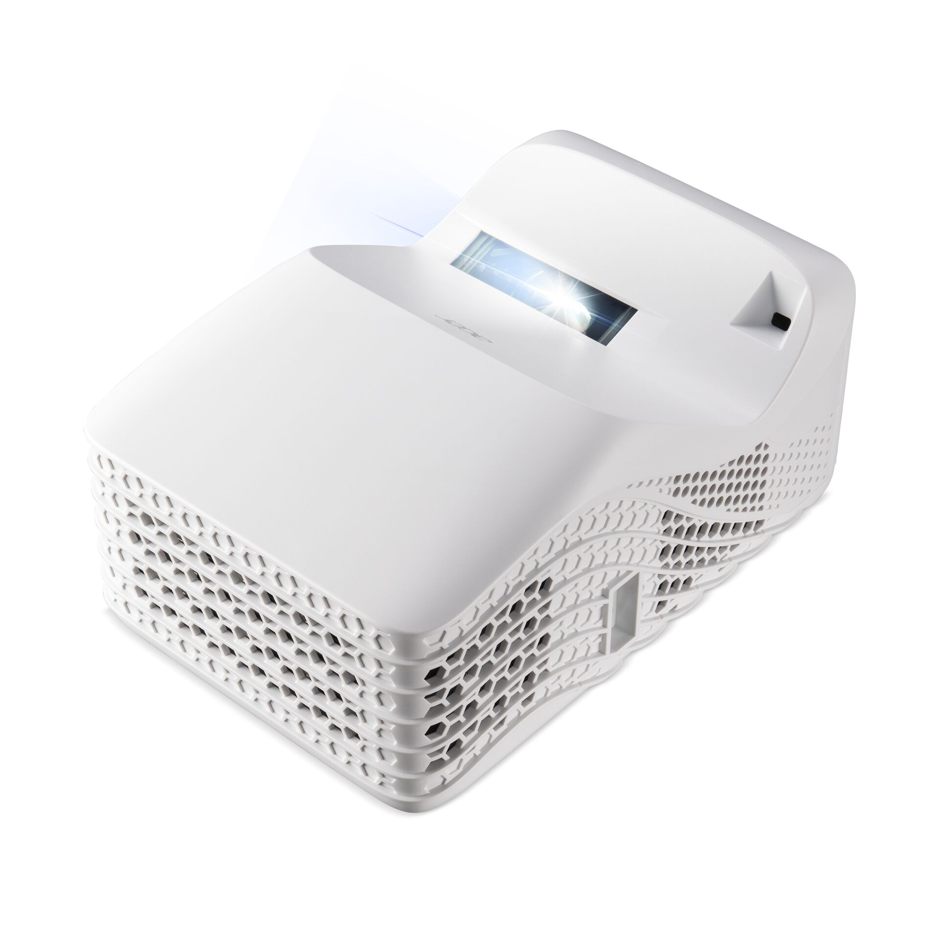 Projektor, LED-Licht, Kompaktes Design, White, Lüfter?