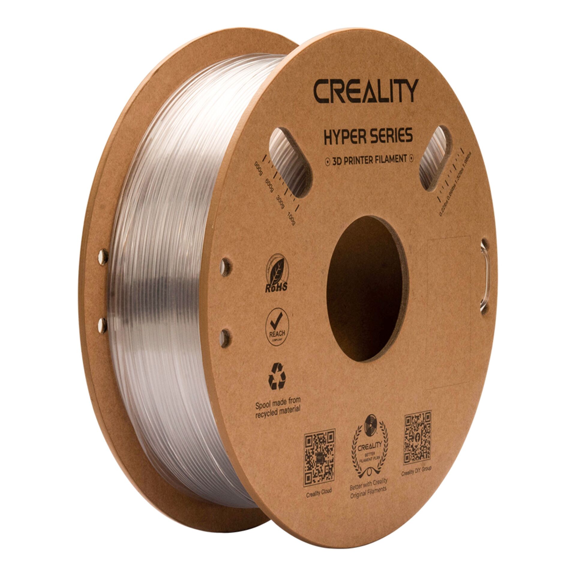 Creality Filament Hyper PETG  1,75 mm 1kg transparent
