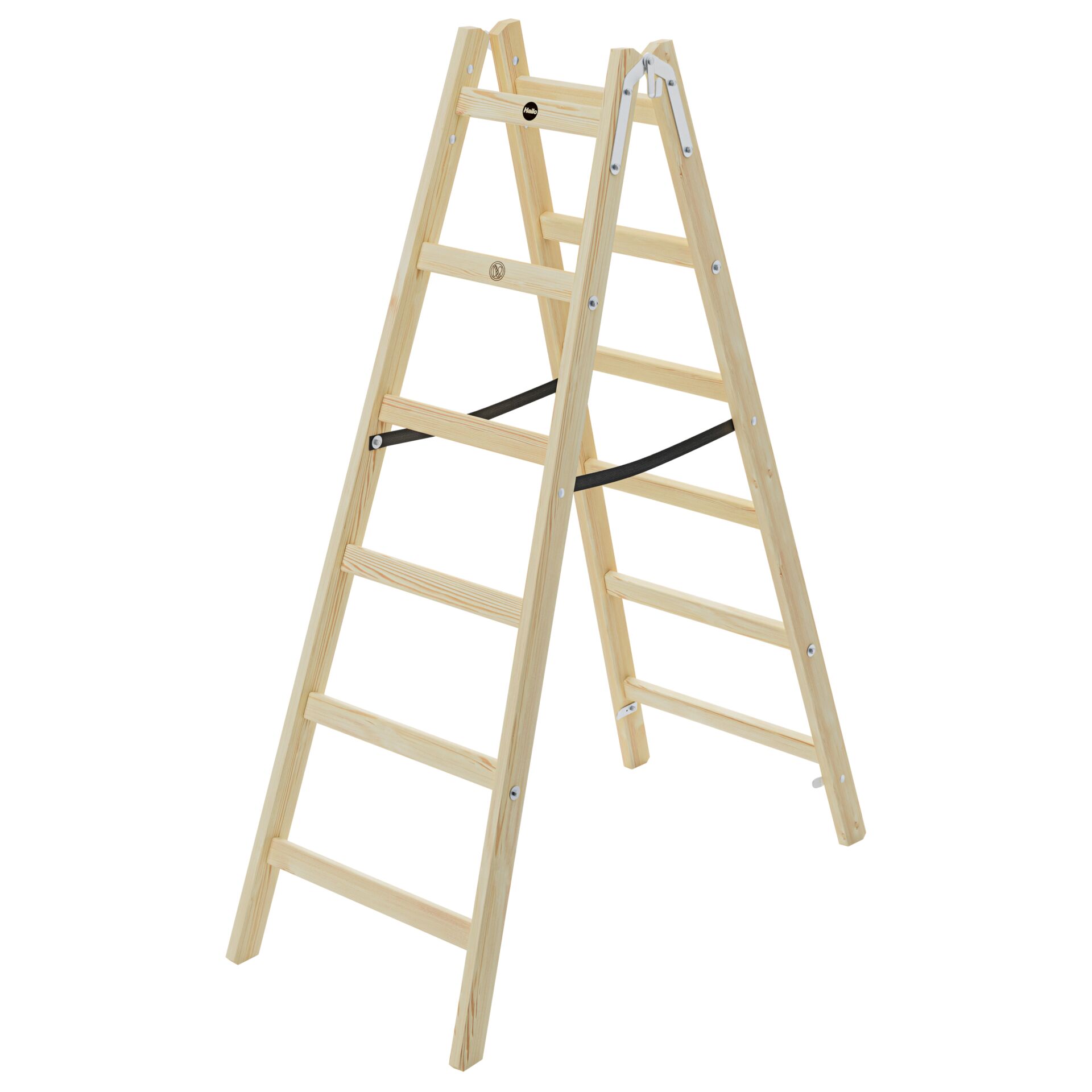 Hailo H40 StandardLine 2x6  Holz-Doppelsprossenleiter