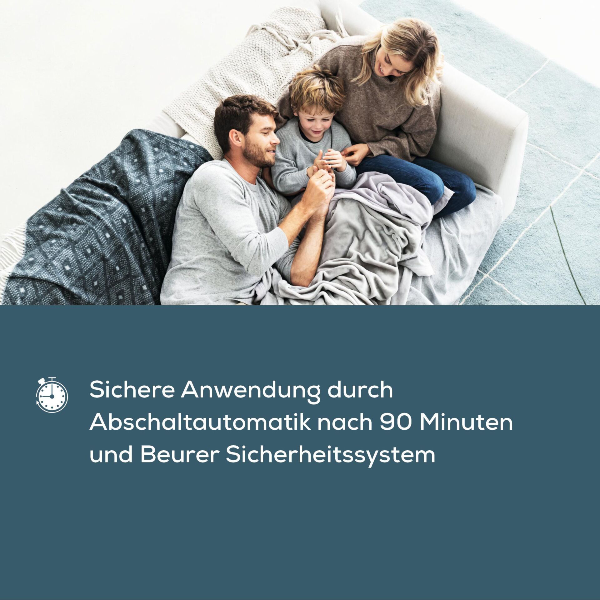 Familie, Sofa, Decke, Kinder, Gemütlich
