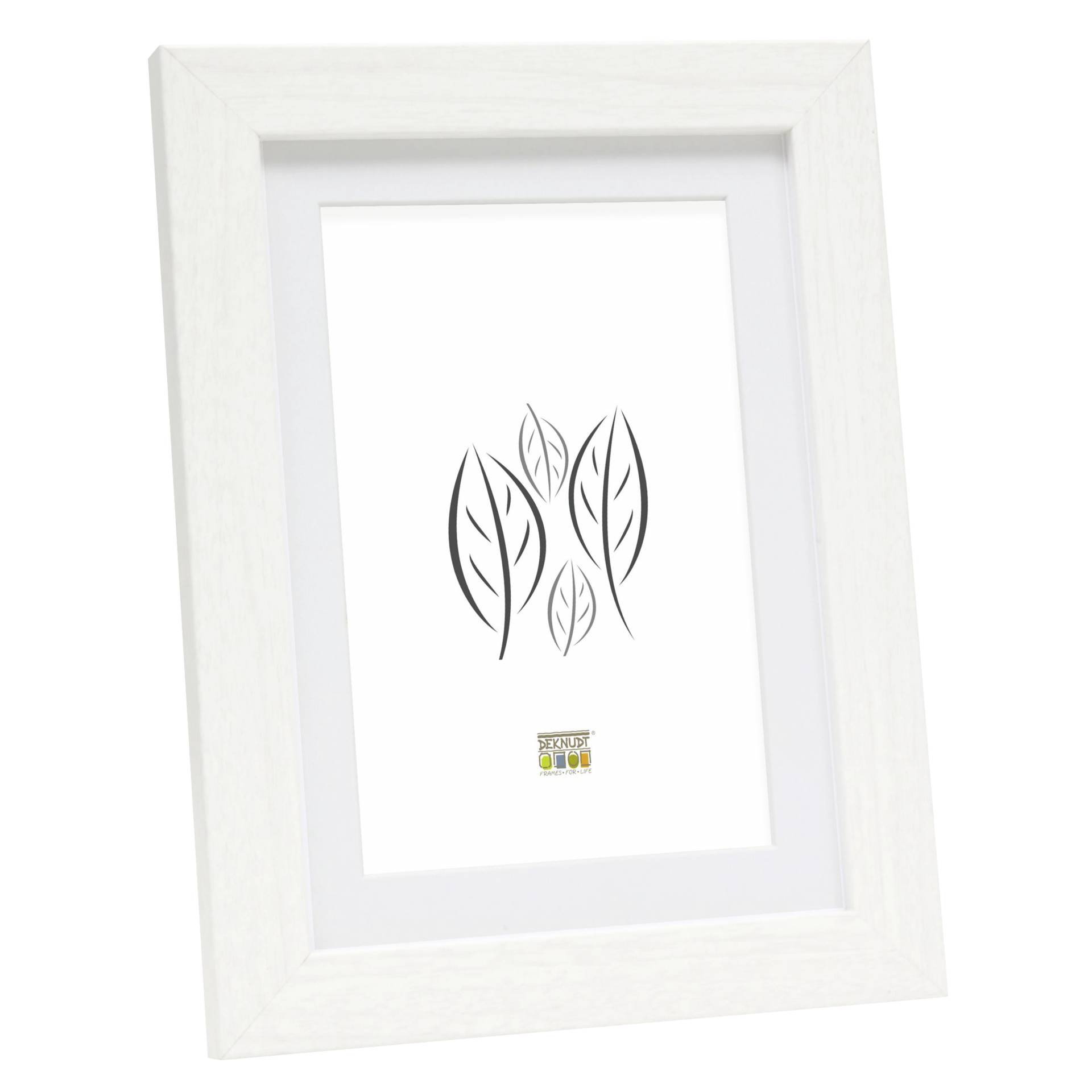 Deknudt S66KF1 P1          15x20  Holz weiß mit Passepartout