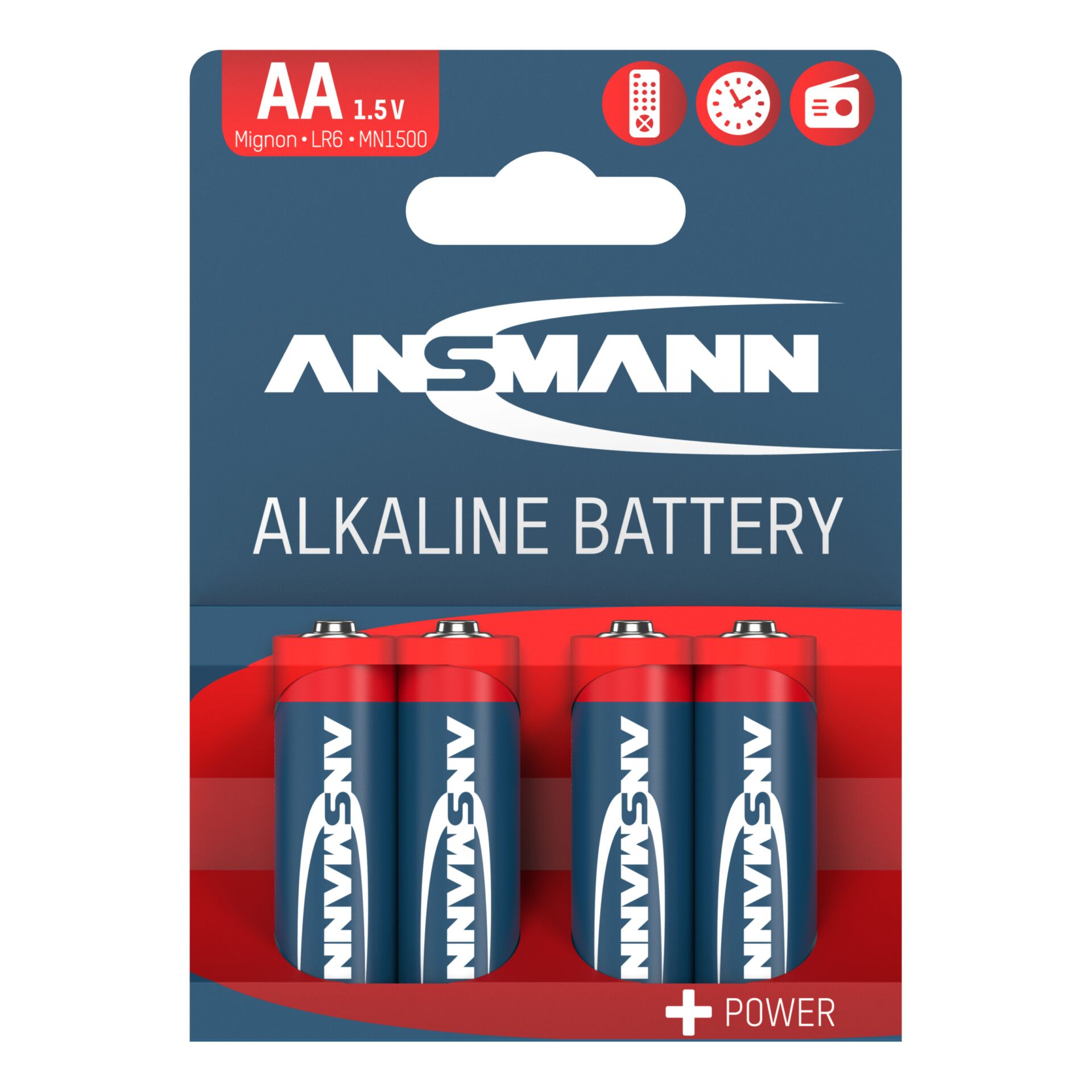1x4 Ansmann Alkaline Mignon AA  LR 6 red-line            5015563