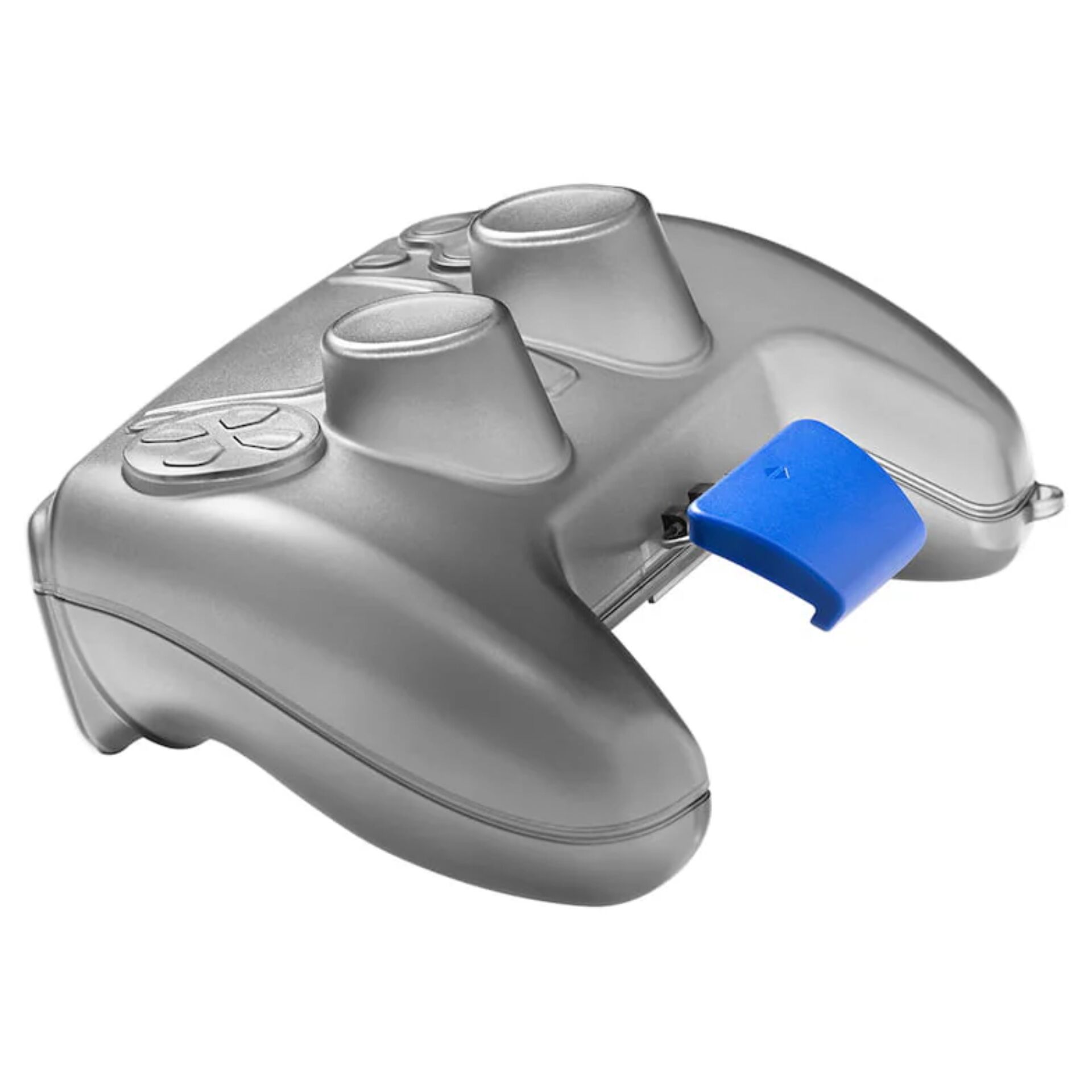 controller, gamepad, silber, blau, analogstick-abdeckkappe