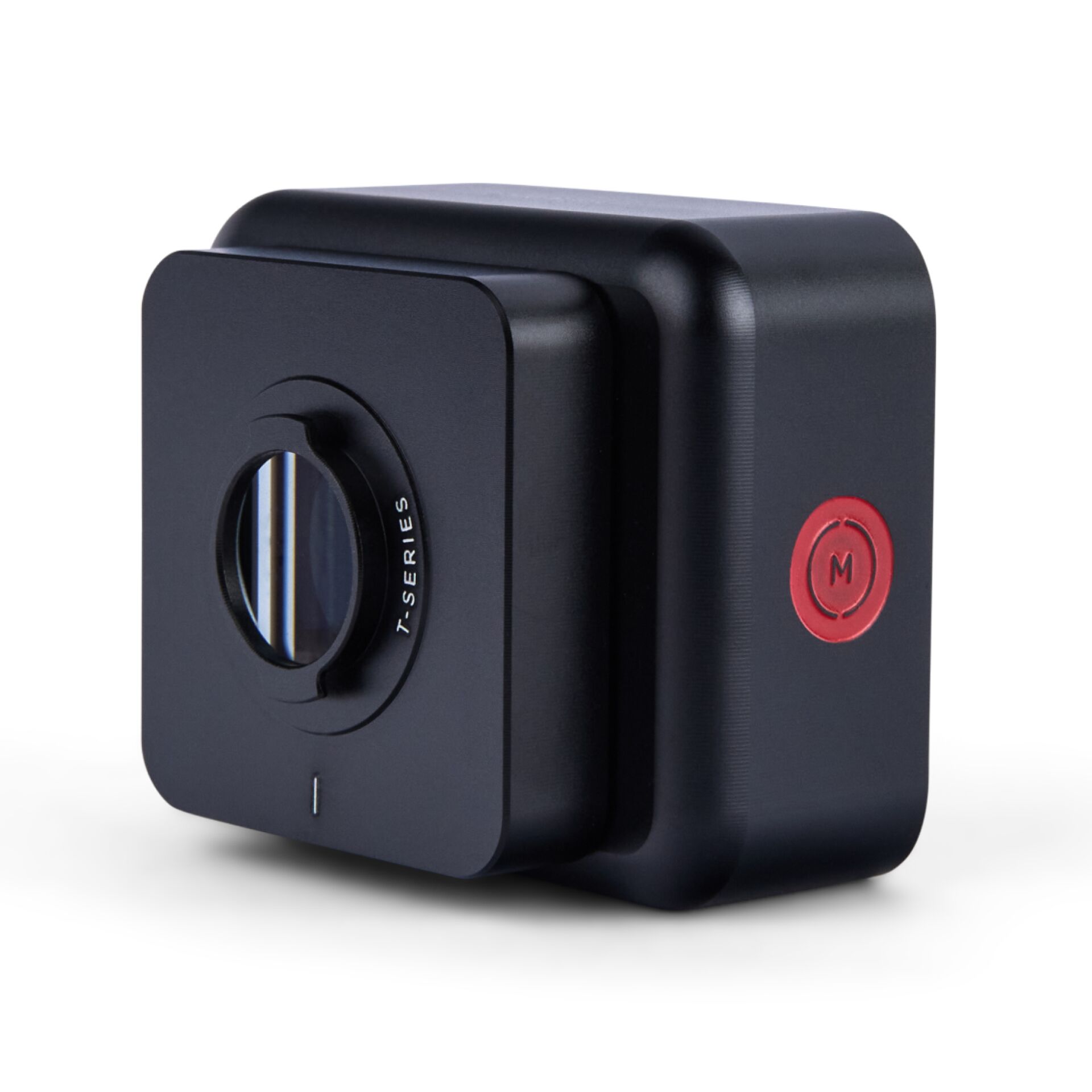 Action-Kamera, Objektiv, Projektor, Blende, Roter-Knopf, Objektiv, Kameralinse, Mini Kamera, Kompakt, Schwarz, Makro-Objektiv, T-SERIES, Linsenfokus, Schwarz, Kompakt