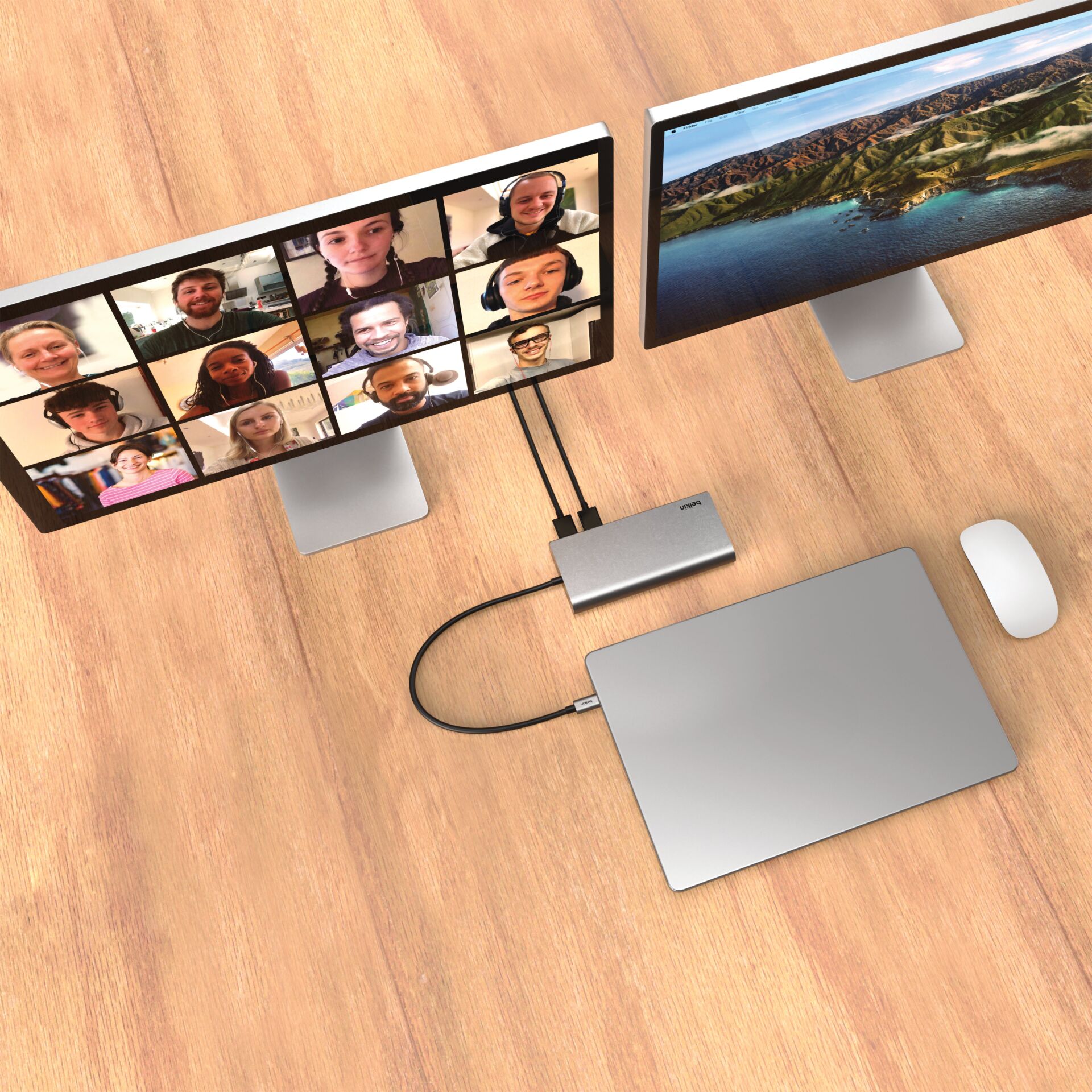 Tabelle, Computer-Hardware, Schreibtisch, Überwachen, Computer