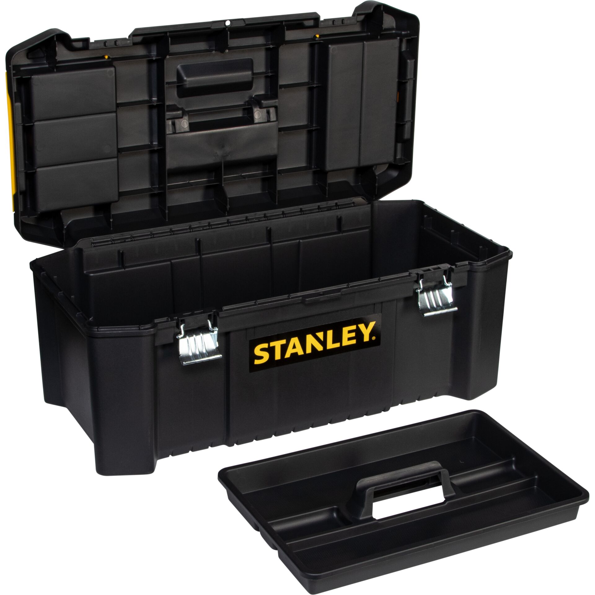 werkzeugkoffer, aufbewahrungskasten, werkzeugkassette, Stanley, verschlusssystem