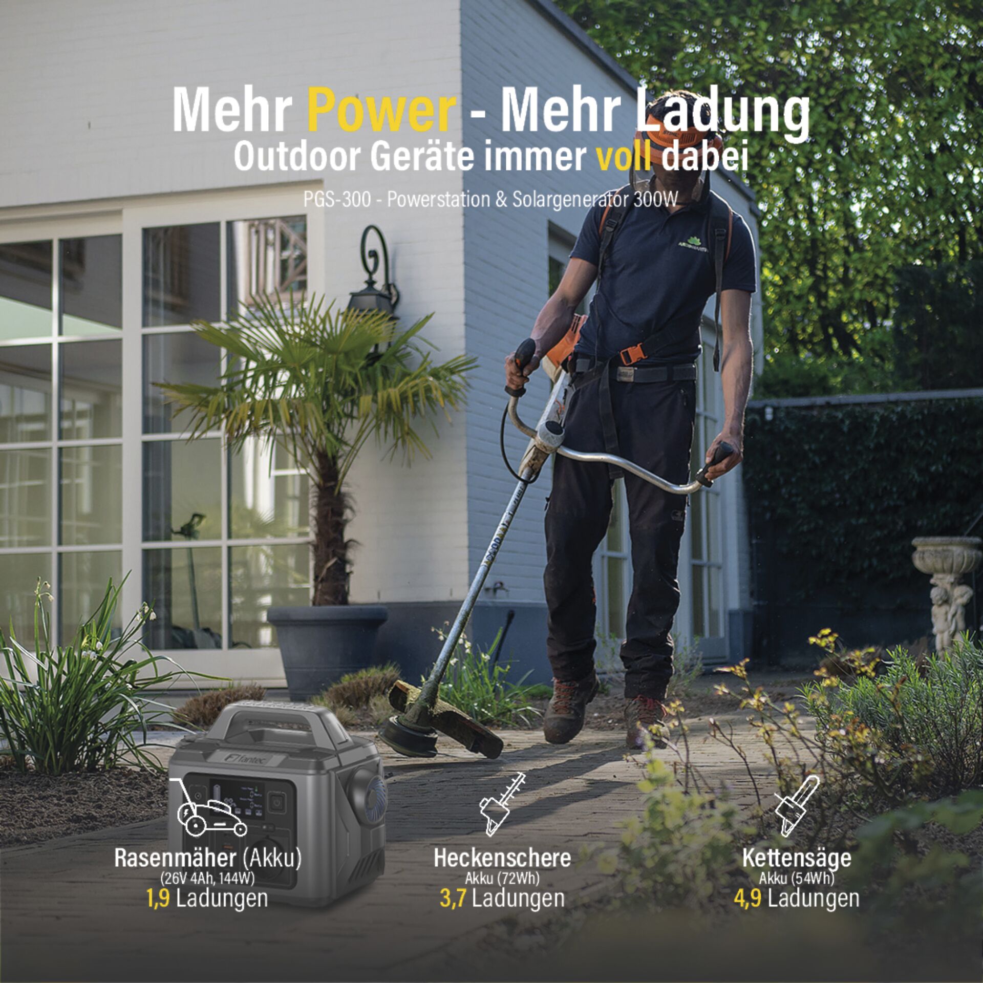 Gras, Rasen, Garten, Gartenarbeit, Person