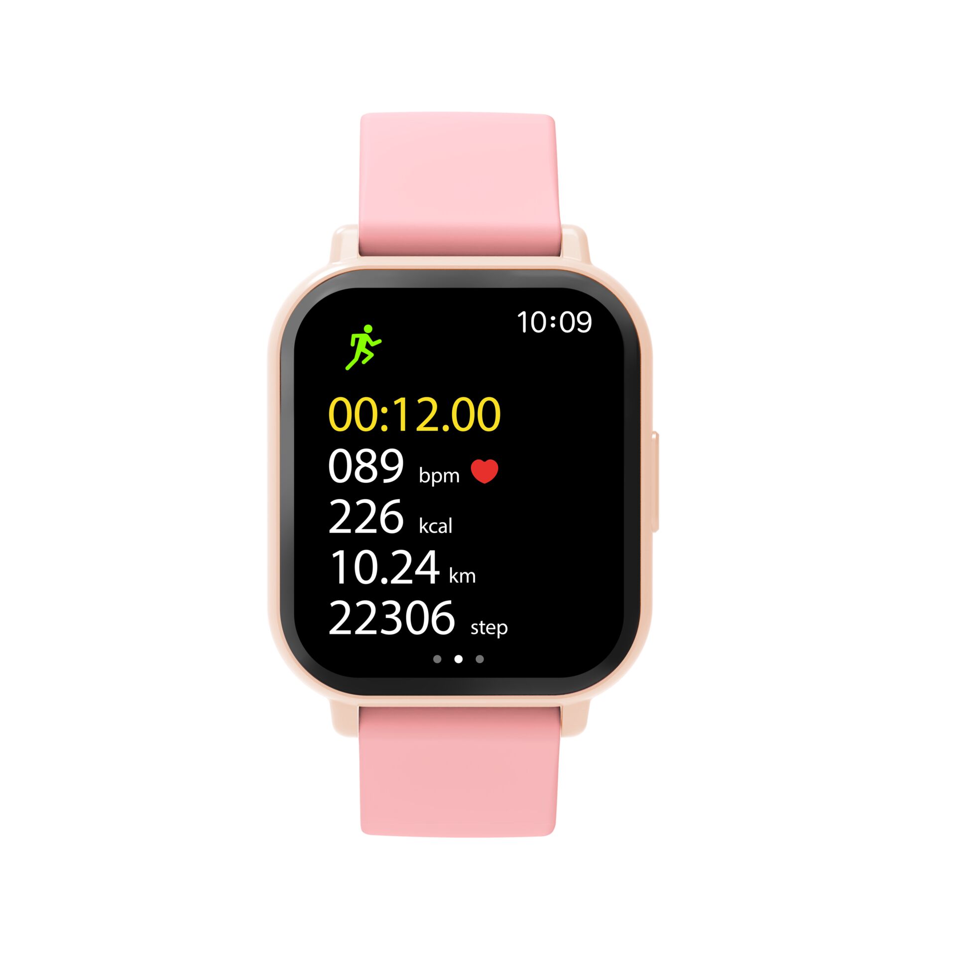 Smartwatch, Pink, Digital display, Fitness tracker, Heart rate monitor
