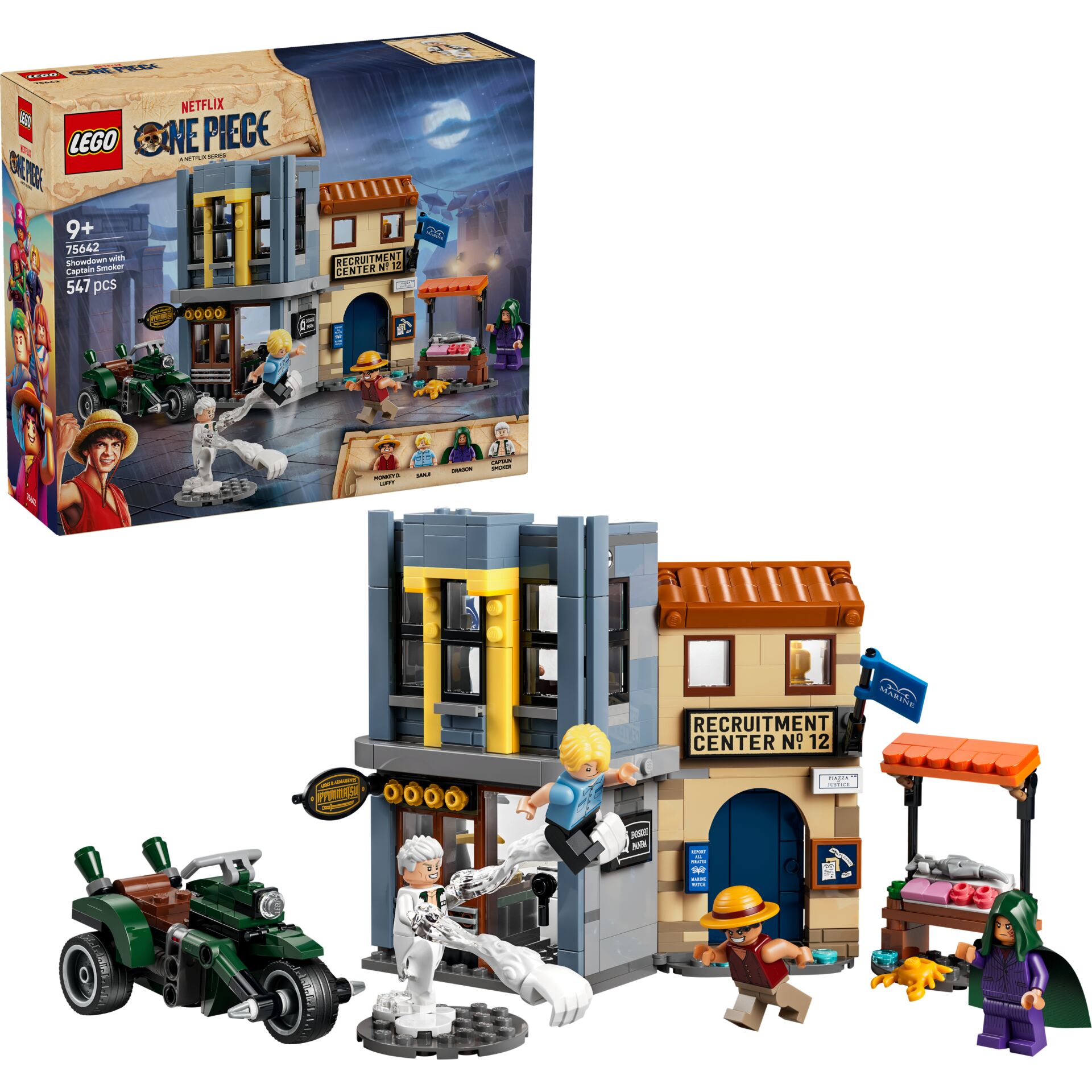 Lego Set, One Piece, Bausatz, Recruitment Center, Szene mit Figuren