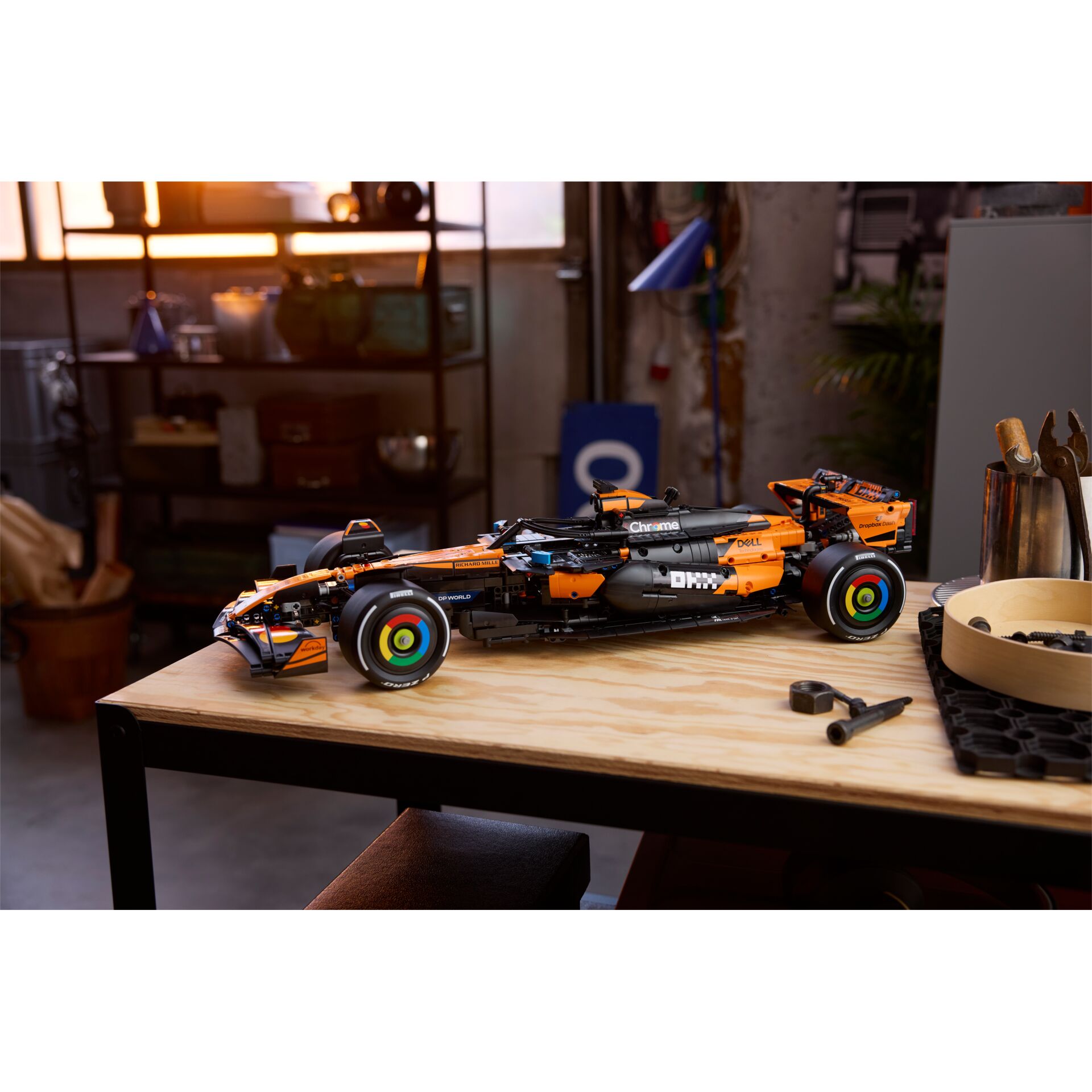 Rennwagen, R/C Auto, Baukasten, Orange Schwarz, Kunststoff?