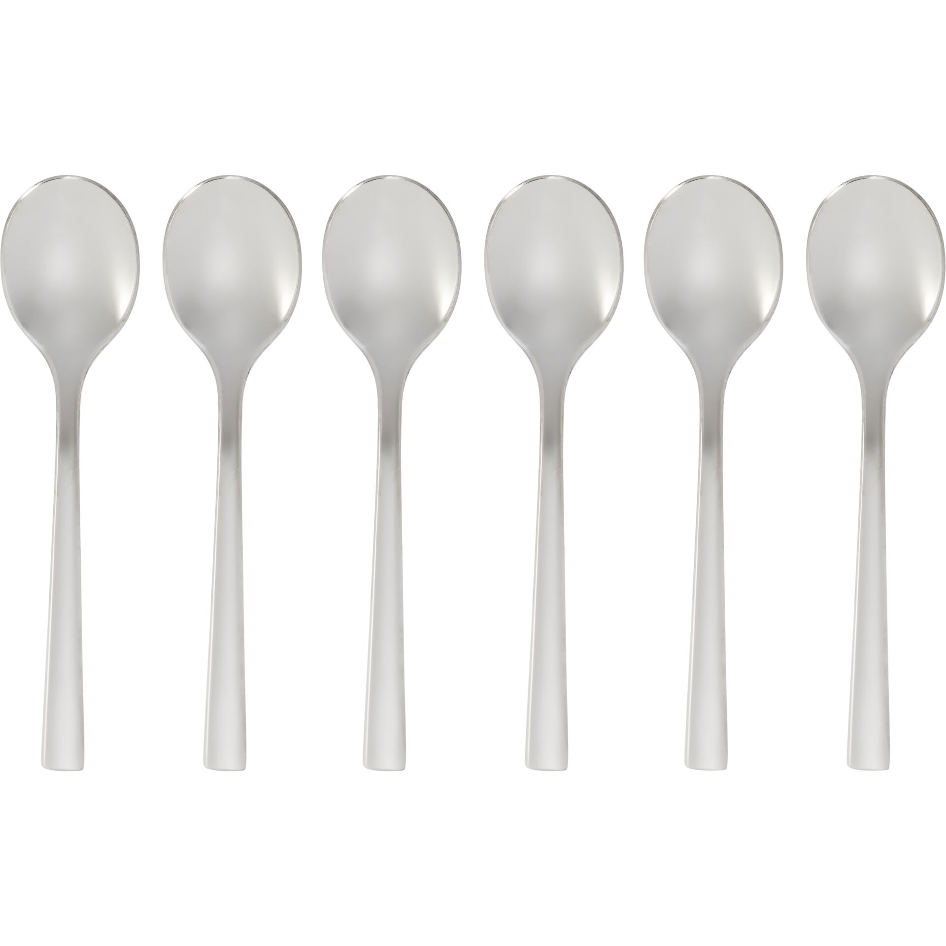 Löffel, Tafelbesteck, Edelstahl, Spaghetti-Löffel, 6-teilig