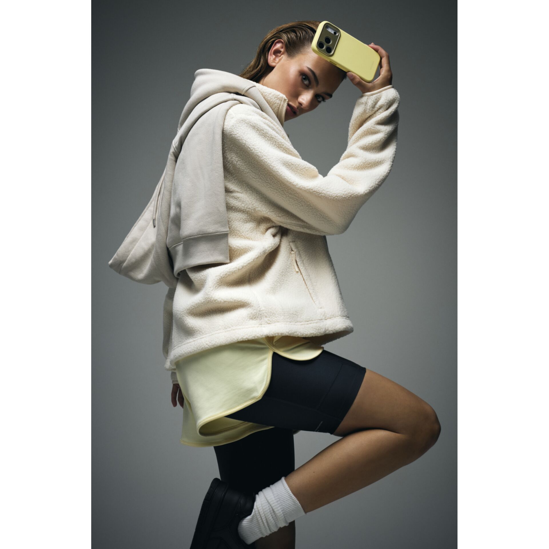 Langarm, Pullover, Mantel, Sweatshirt, Person