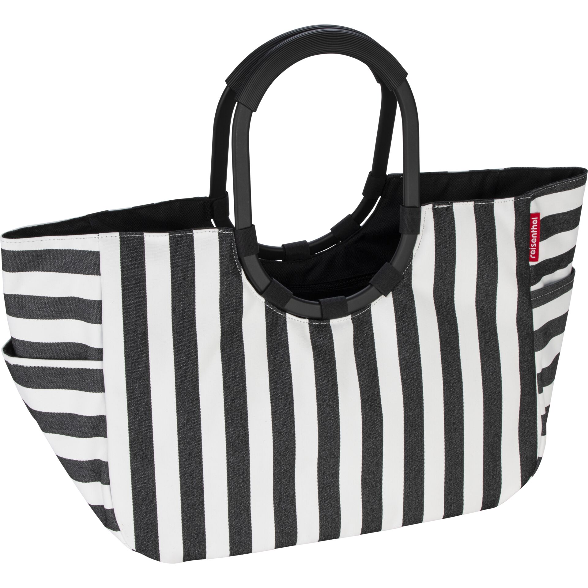 Tasche, Streifen, Schwarz, Weiß, Stofftasche