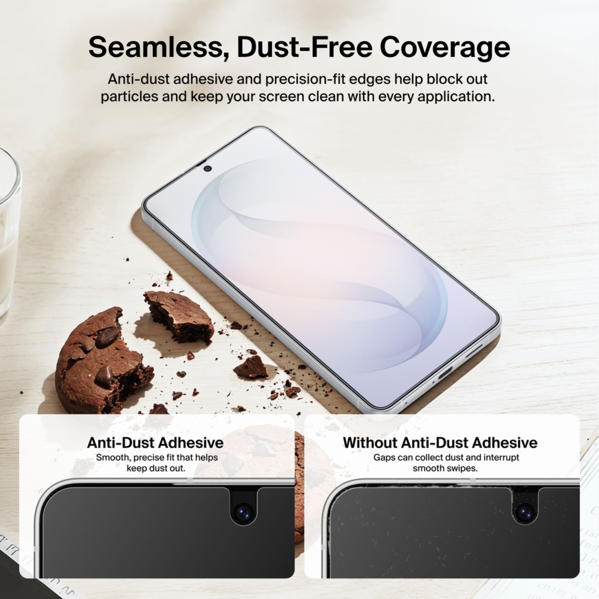 smartphone, randloses display, tasche, bildschirm, notch