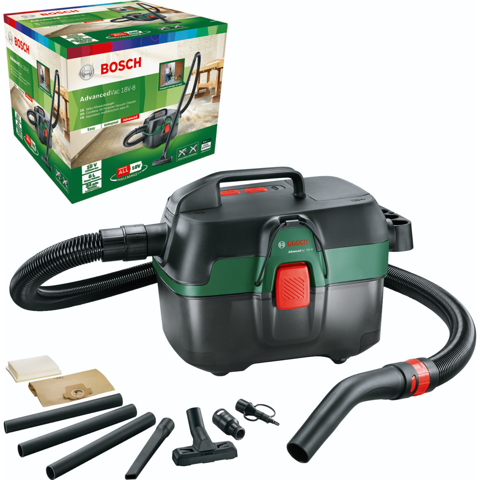 Bosch AdvancedVac 18V-8  Akku-Sauger