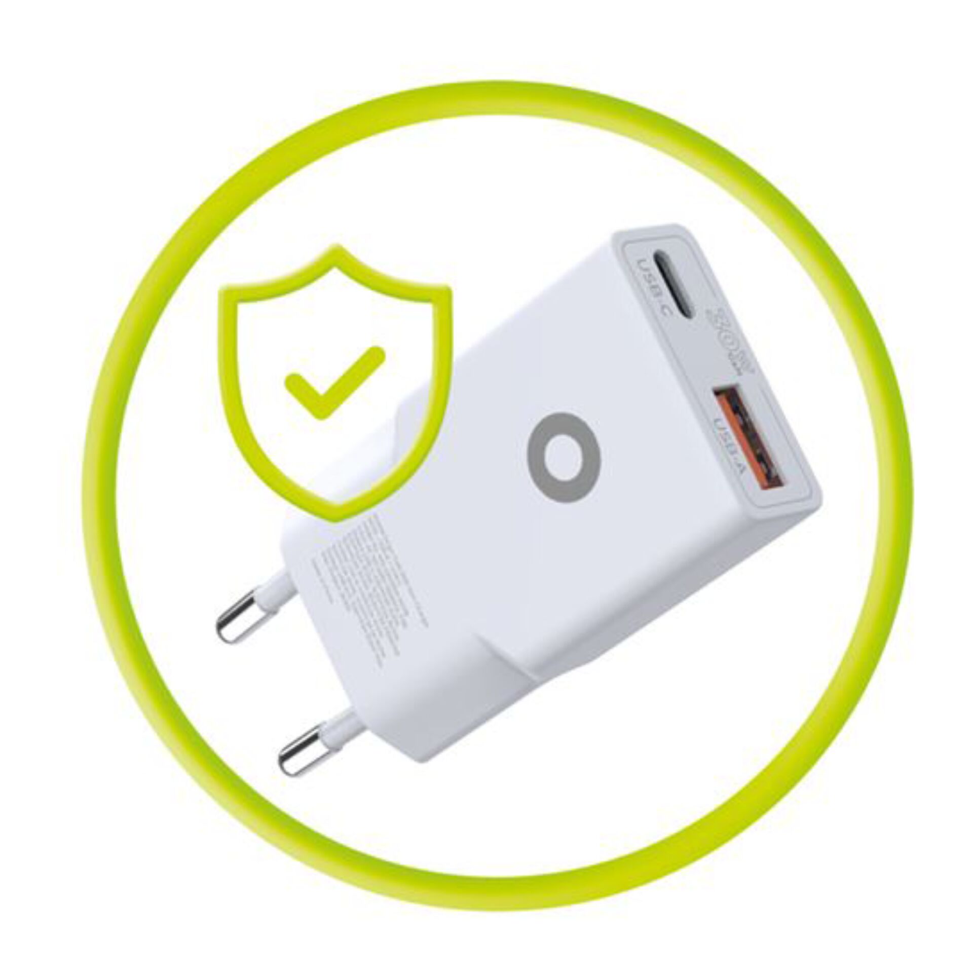 Ladegerät, USB-A Adapter, Reiseladegerät, Stecker-Netzteil, Schwarz/Weiß?