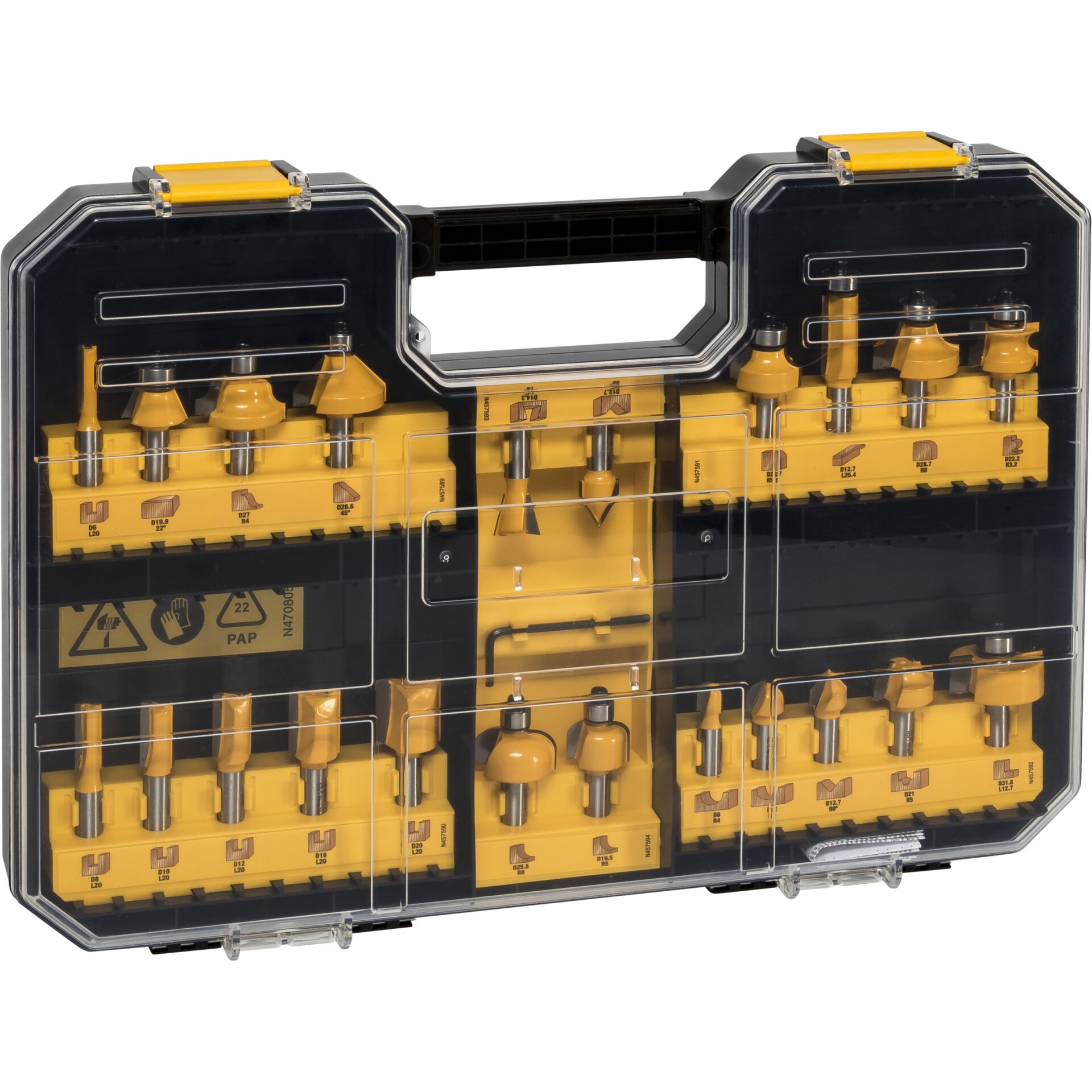 DeWalt DT90017-QZ  Fräserset 22-tlg.