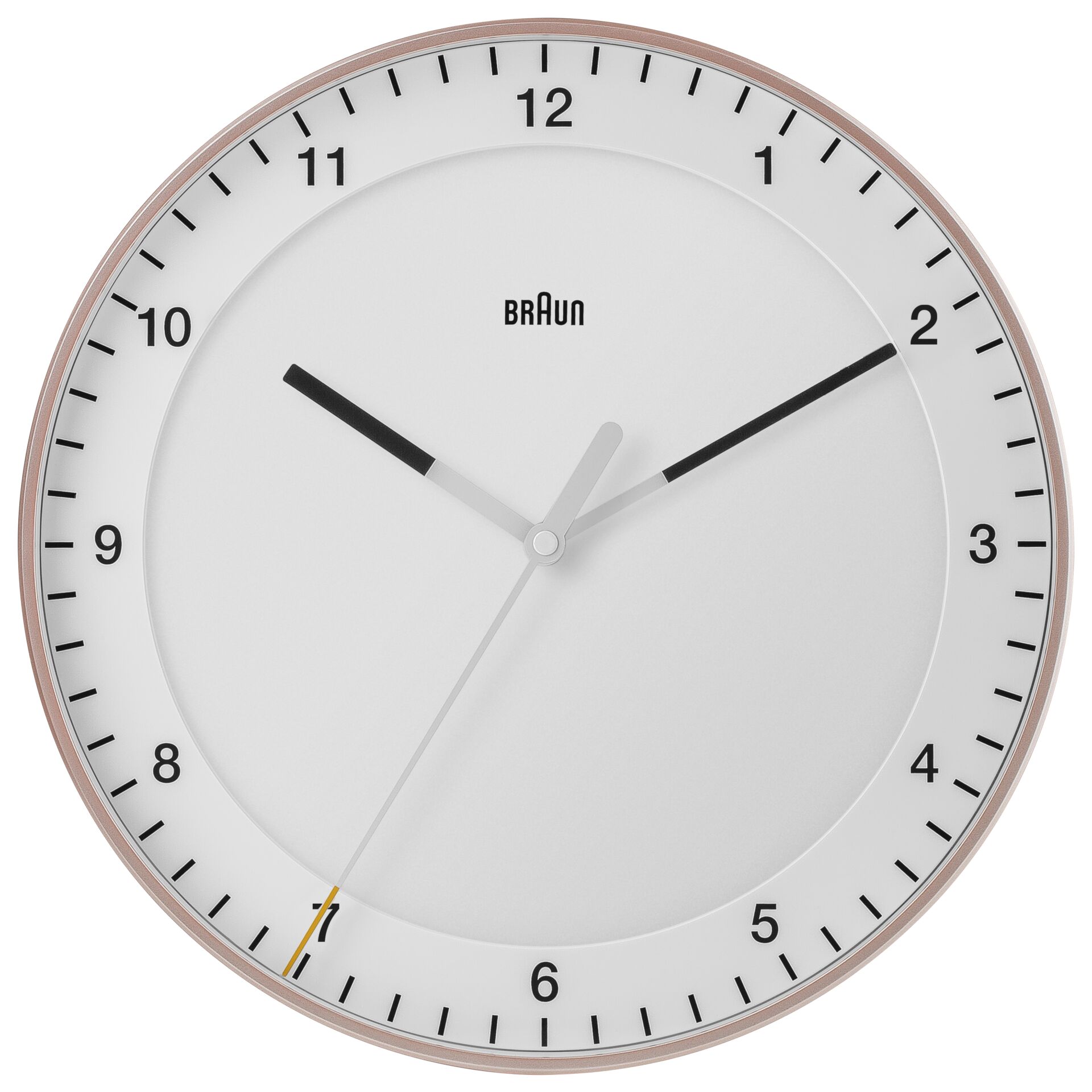 Braun BC 17 PW rosa/weiß  Quarzwanduhr, analog