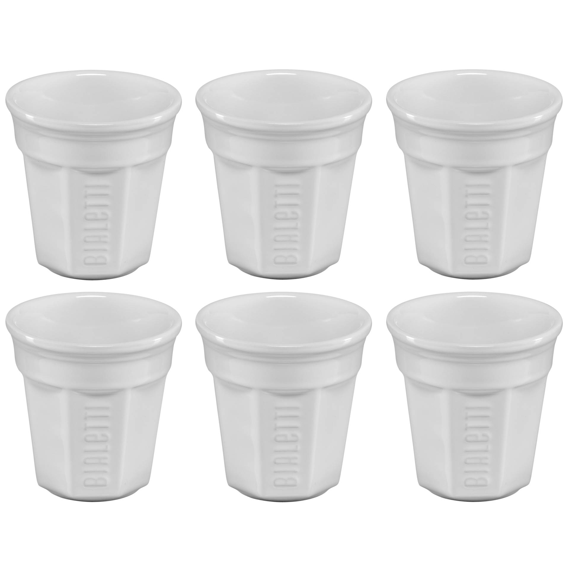 Bialetti Espressotassen-Set  weiß 6-tlg.