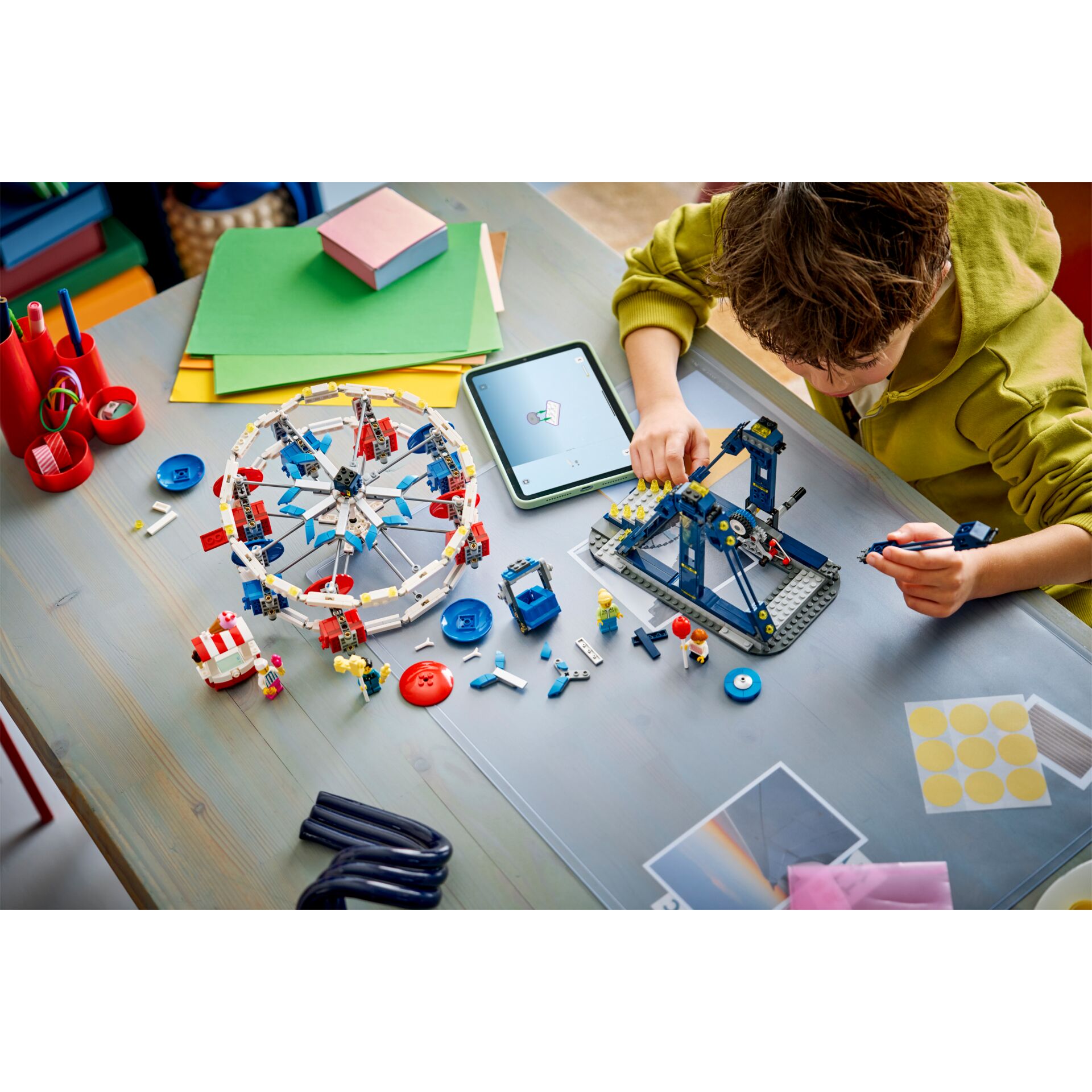 LEGO, Bausteine, Spielzeug, Kreisel, Tablet