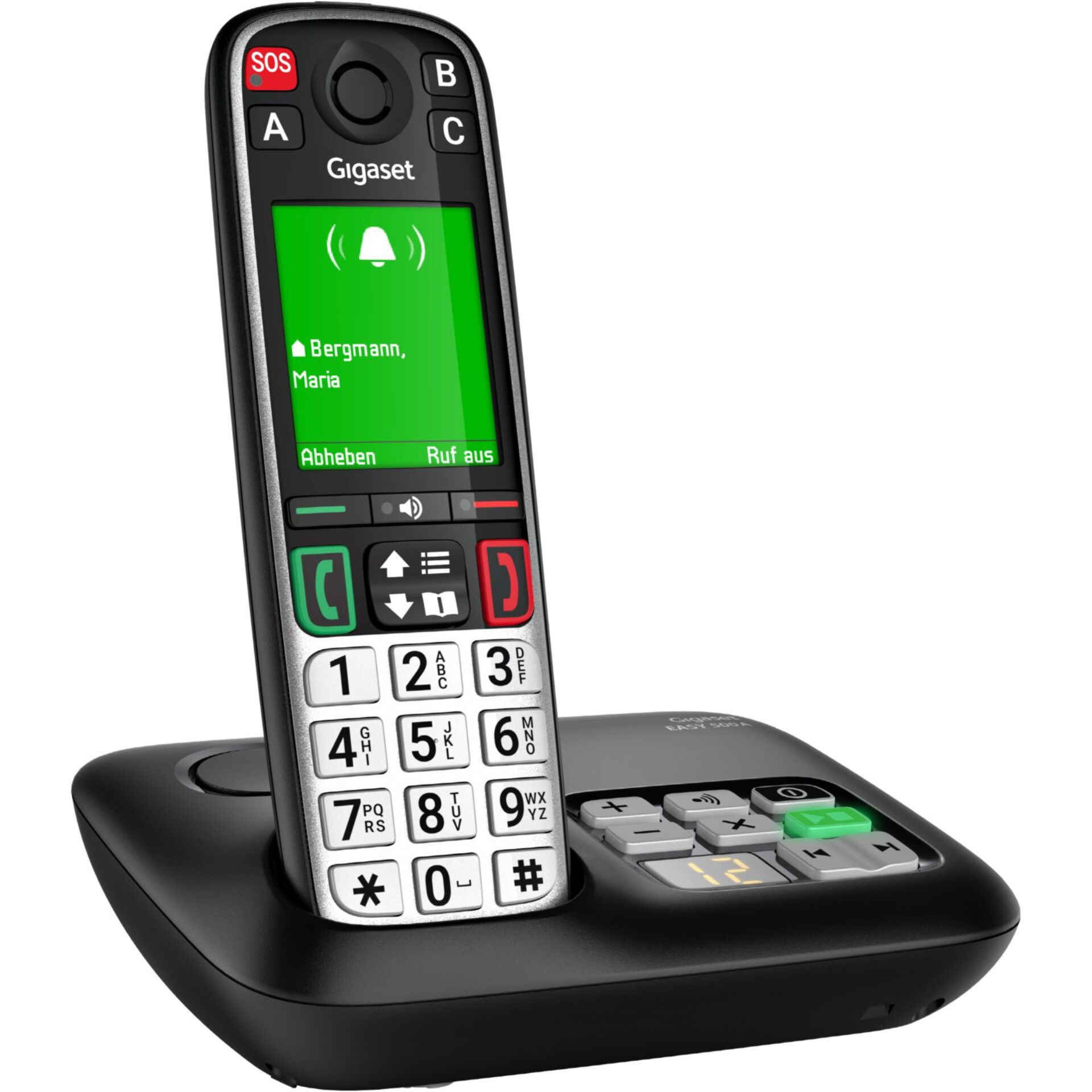 DECT, Festnetztelefon, Anrufbeantworter, Bildschirm, Tastenfeld