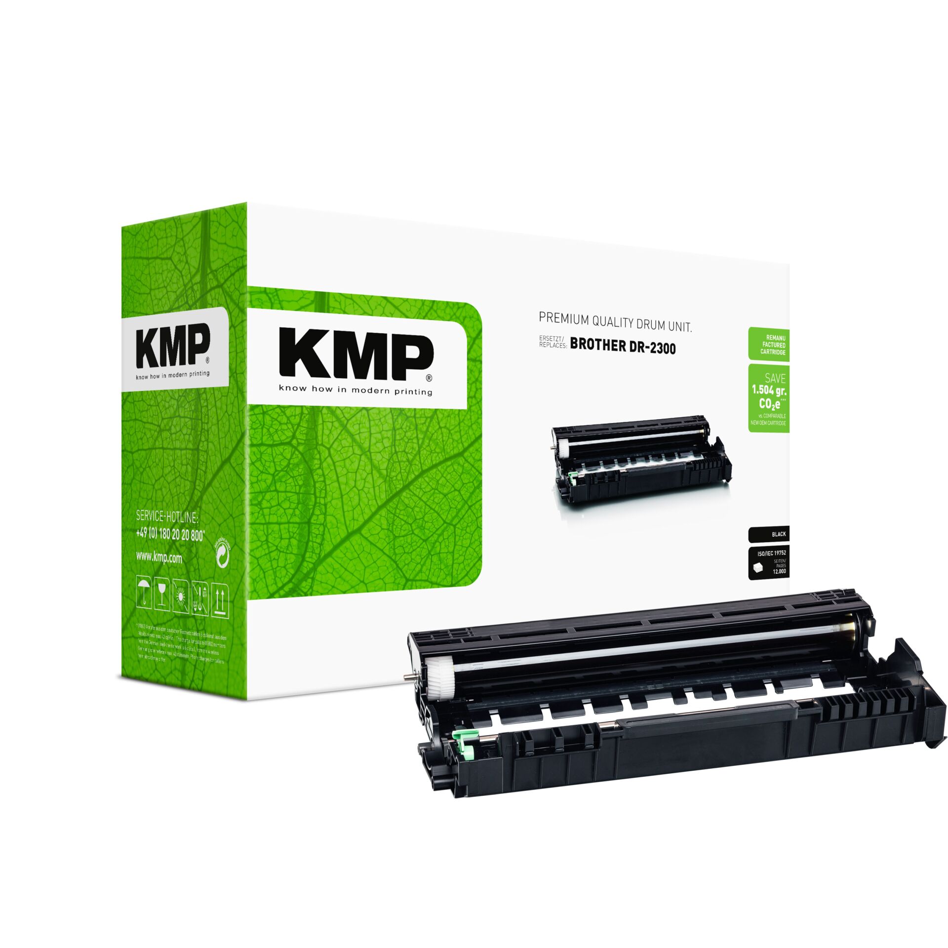 Computerausrüstung, Elektronik, Hardware, Toner Cartridge, Drum Unit, Schwarz, Drucker-Zubehör, KMP