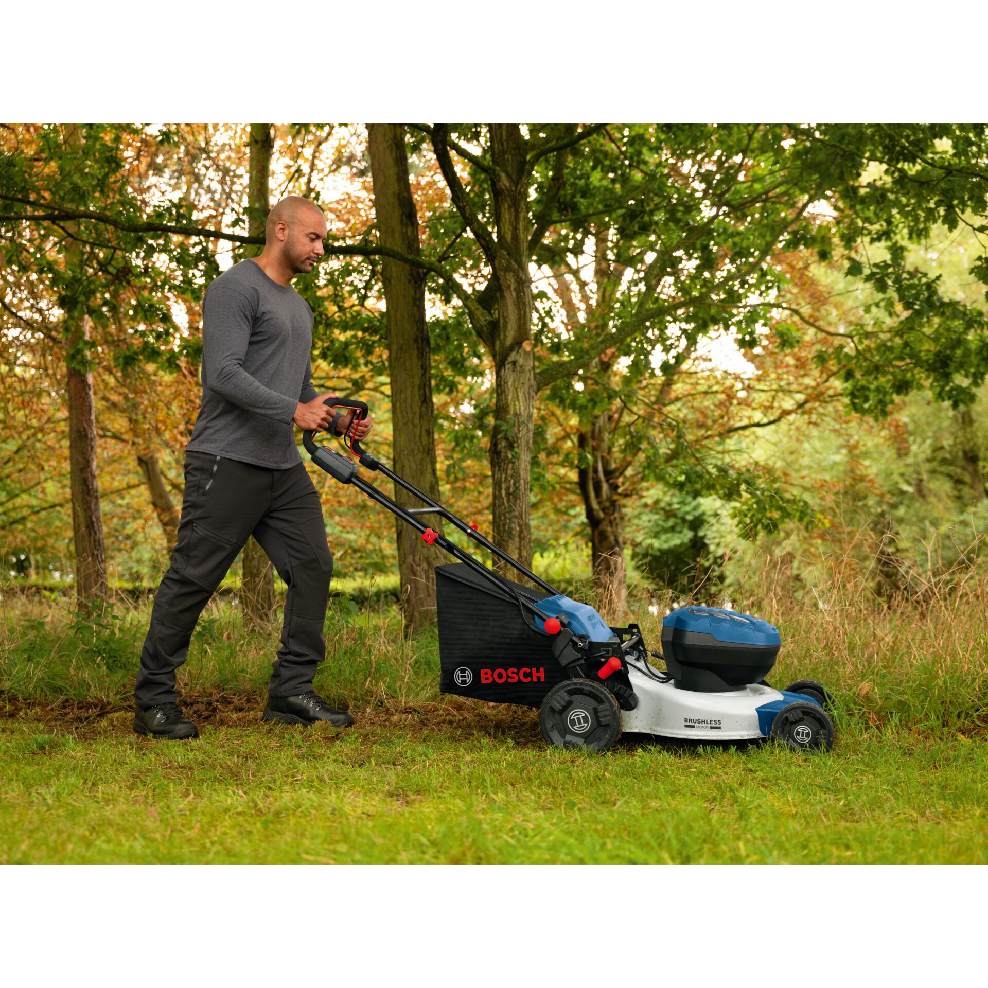 Rasenmäher, Benzinlos, Akku-Legung?, Gartenpfleges.