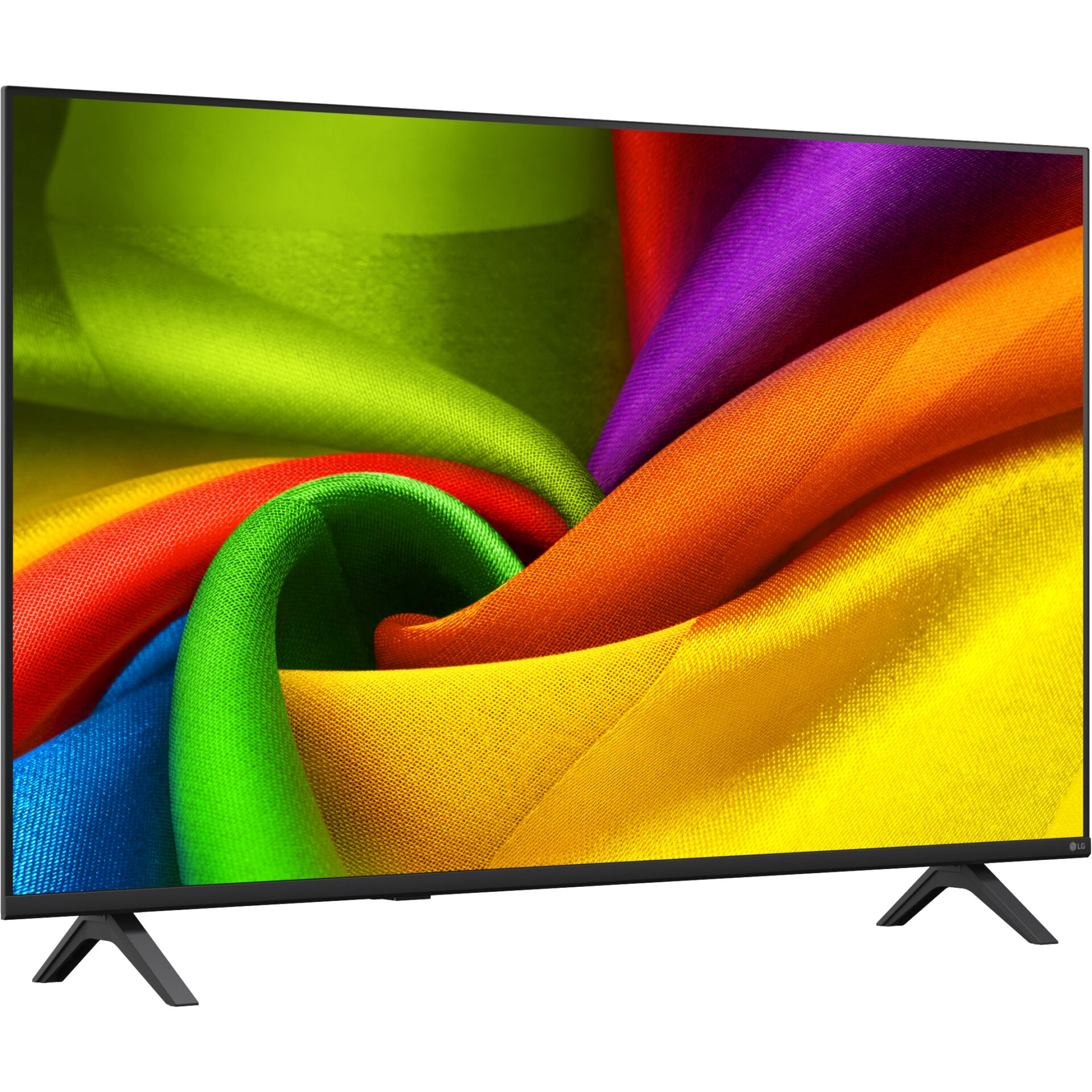 Fernseher, Bildschirm, bunte Textur, dünner Rahmen, Flachbildschirm