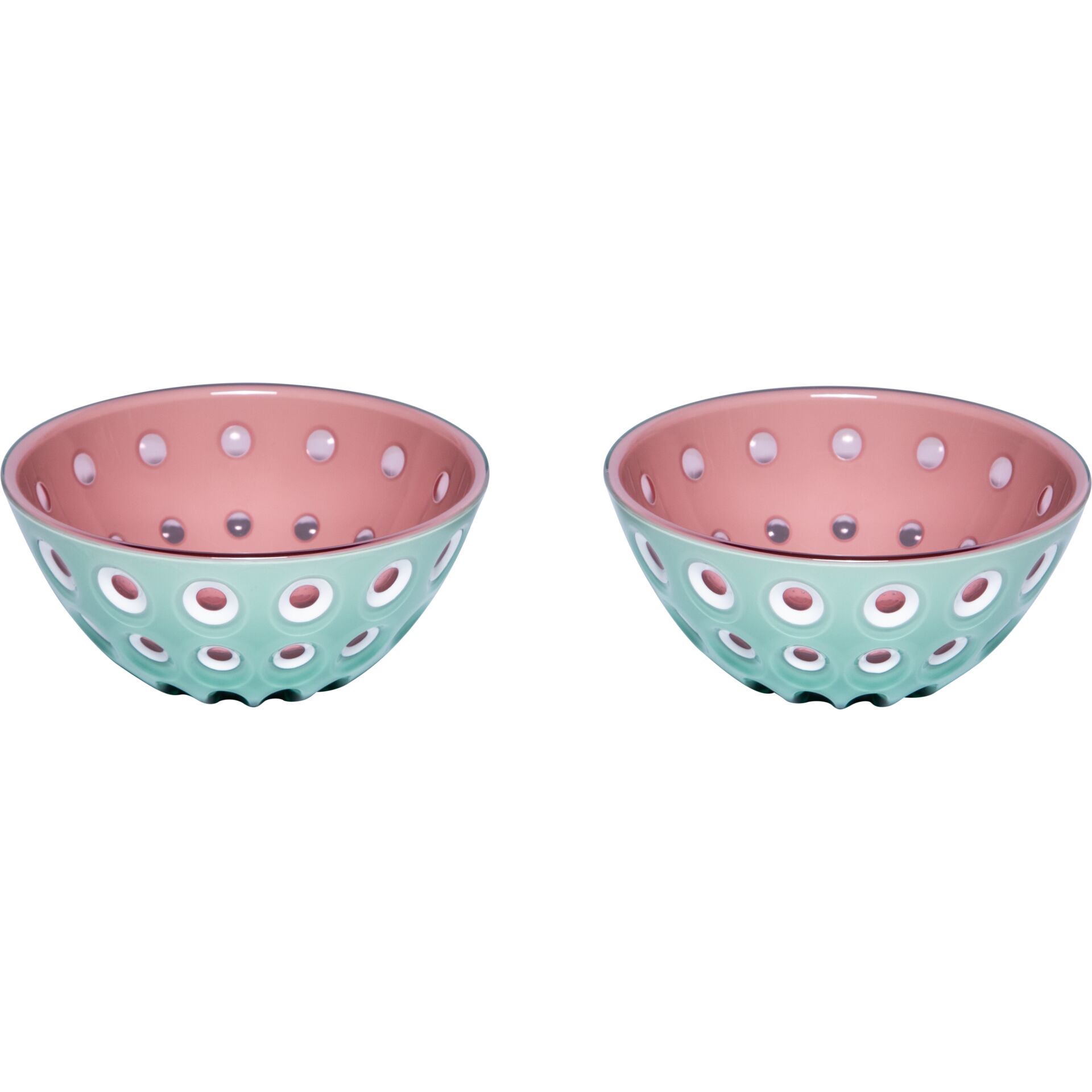 Schüssel, Schalen, Garnitur, Lochdesign, Pastell