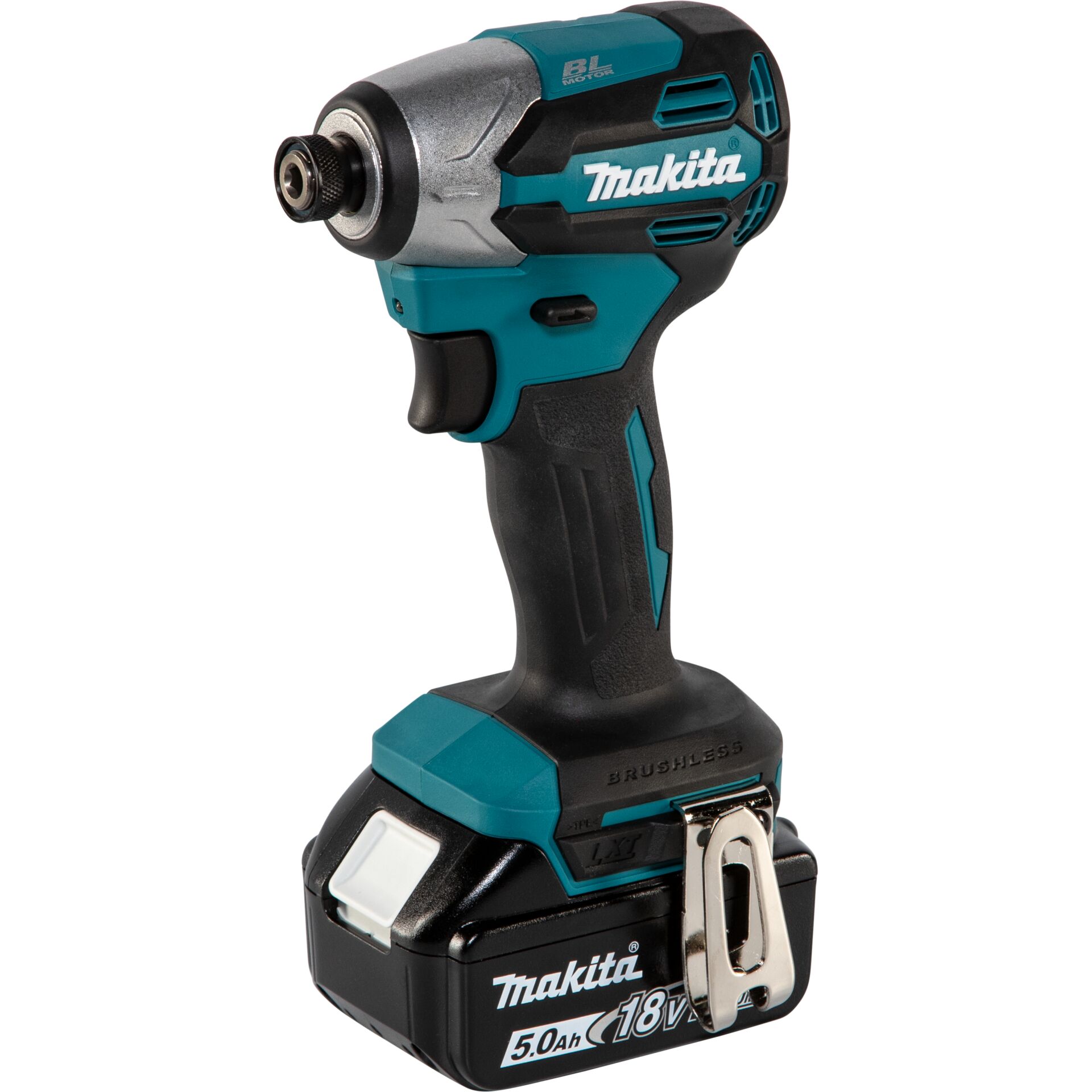 Schlagschrauber, Akku-Bohrschrauber, 18V, Teal Farbe, Gehäuse schwarz/teal, Schraubendreher, Akkuschrauber, 18V, Brushless, Makita