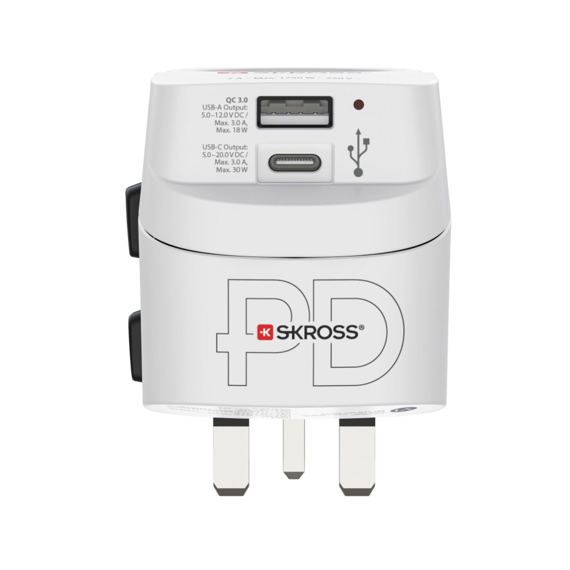 USB-Ladegerät, USB-C, USB-A, Adapter, SKROSS