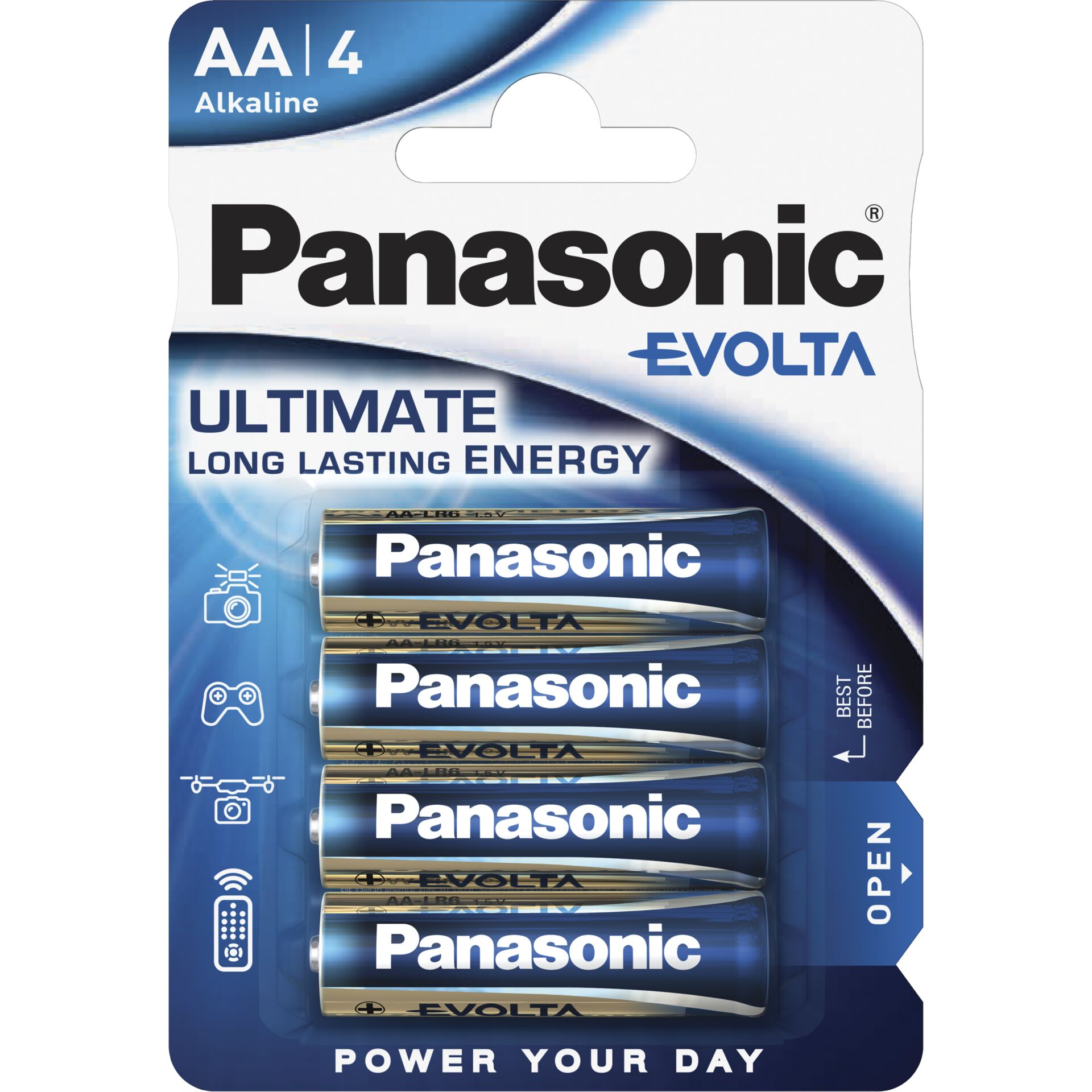 1x4 Panasonic Evolta LR 6 Mignon  AA