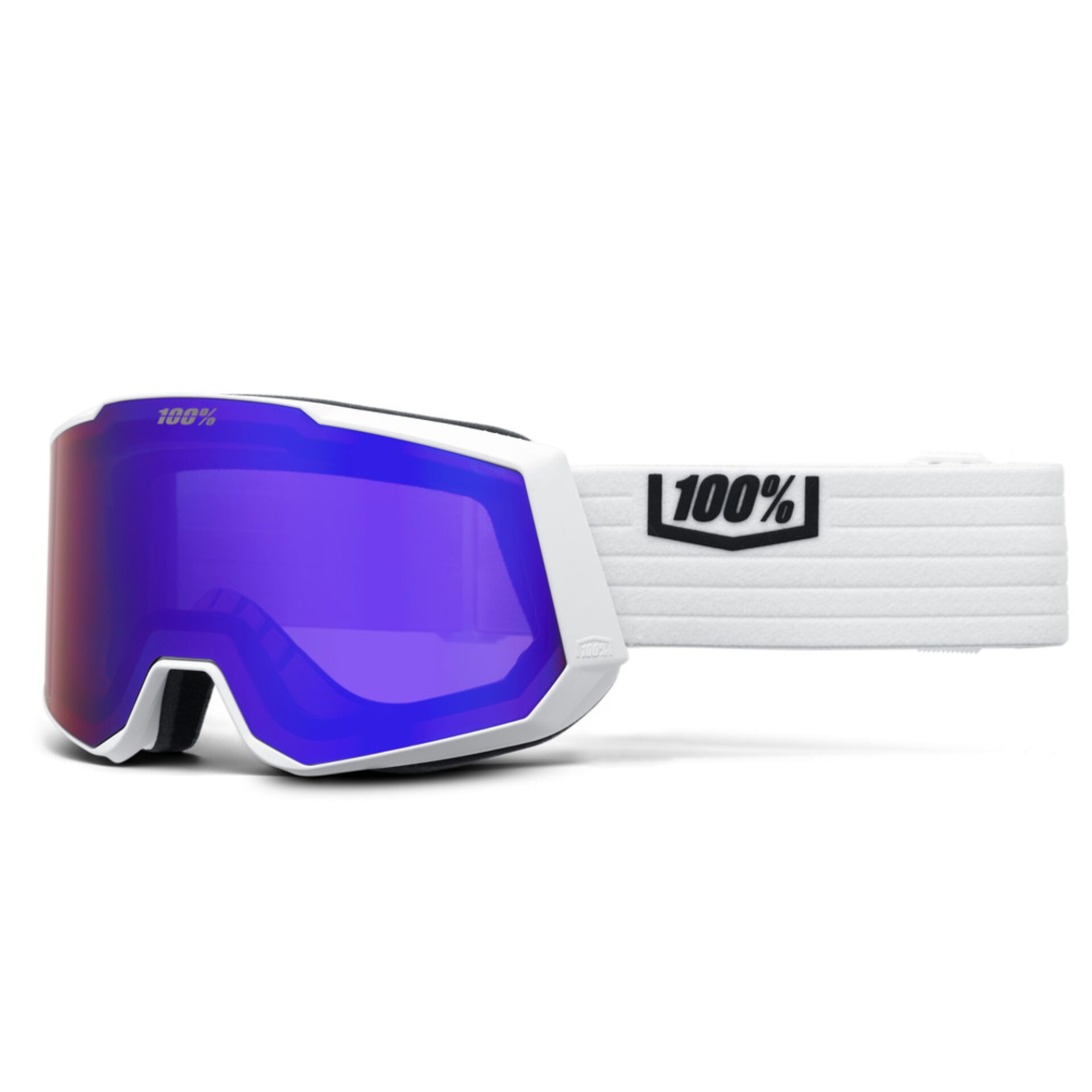 100percent SNOW - SNOWCRAFT XL  Goggle White HiPER Violet Mirror