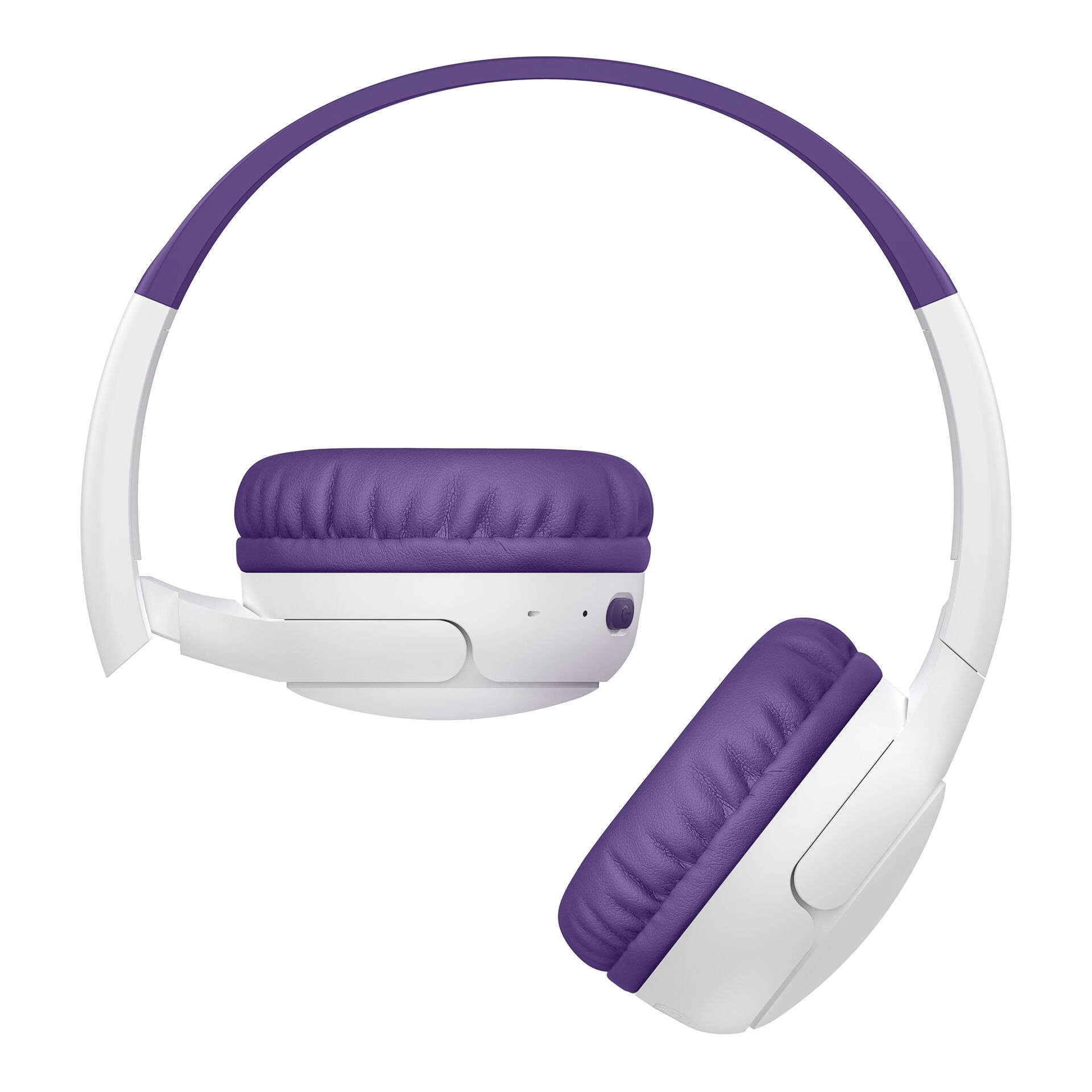 Kopfhörer, Over-Ear, Lila, Weiß, Polster-Ohrmuscheln