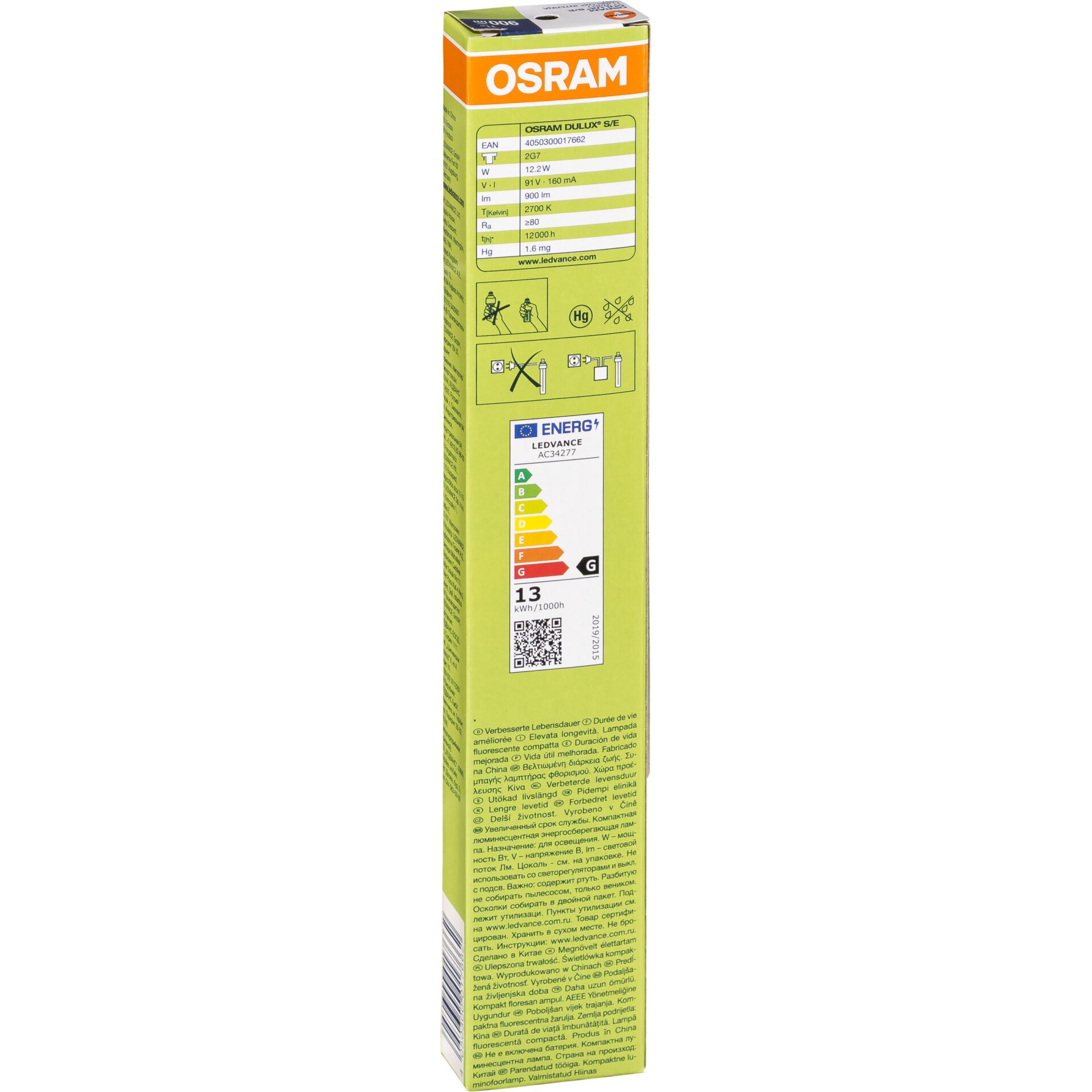 Lampe, Glühbirne, OSRAM, Rohr, Verpackung