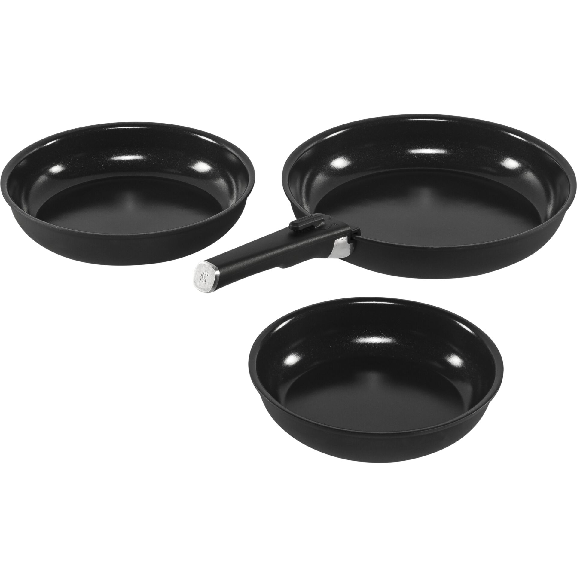 Pfanne, Pfannen-Set, Antihaft, Edelstahlgriff, Backset