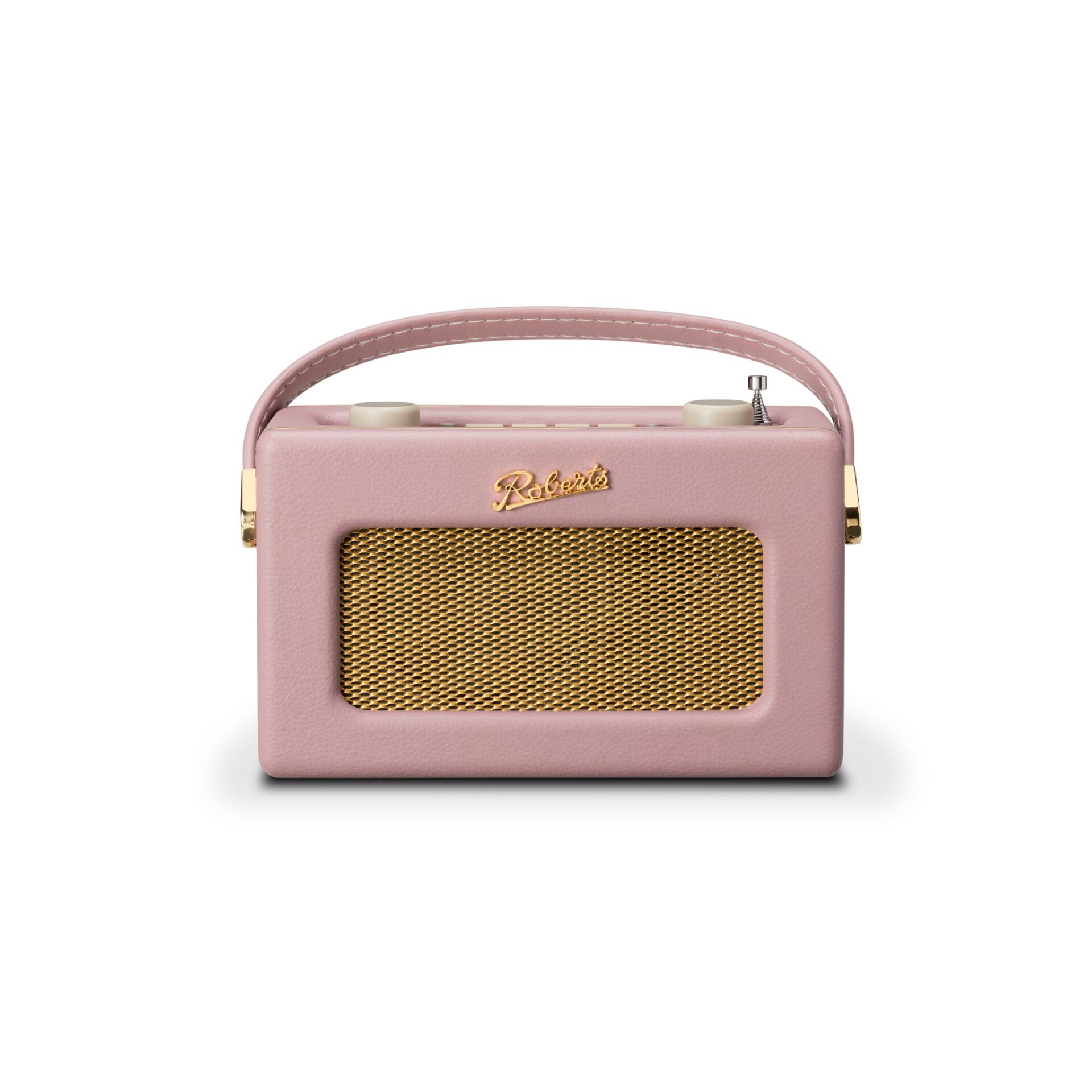 radio, pink, speaker, portabel, golden grille