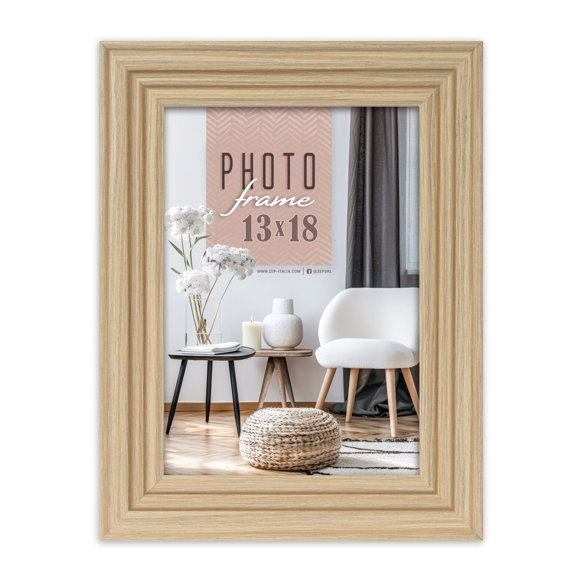 ZEP Munich Natural         13x18  Holz  Rahmen              AA757N