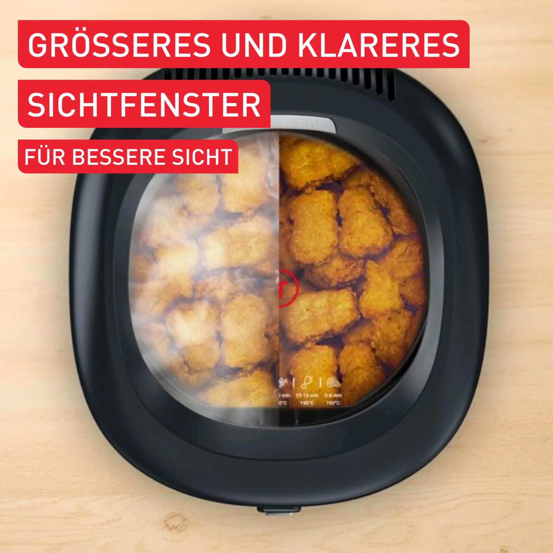 Hähnchen, Fritteuse, Frittiertes, Korb-Top-View, Kochgerät