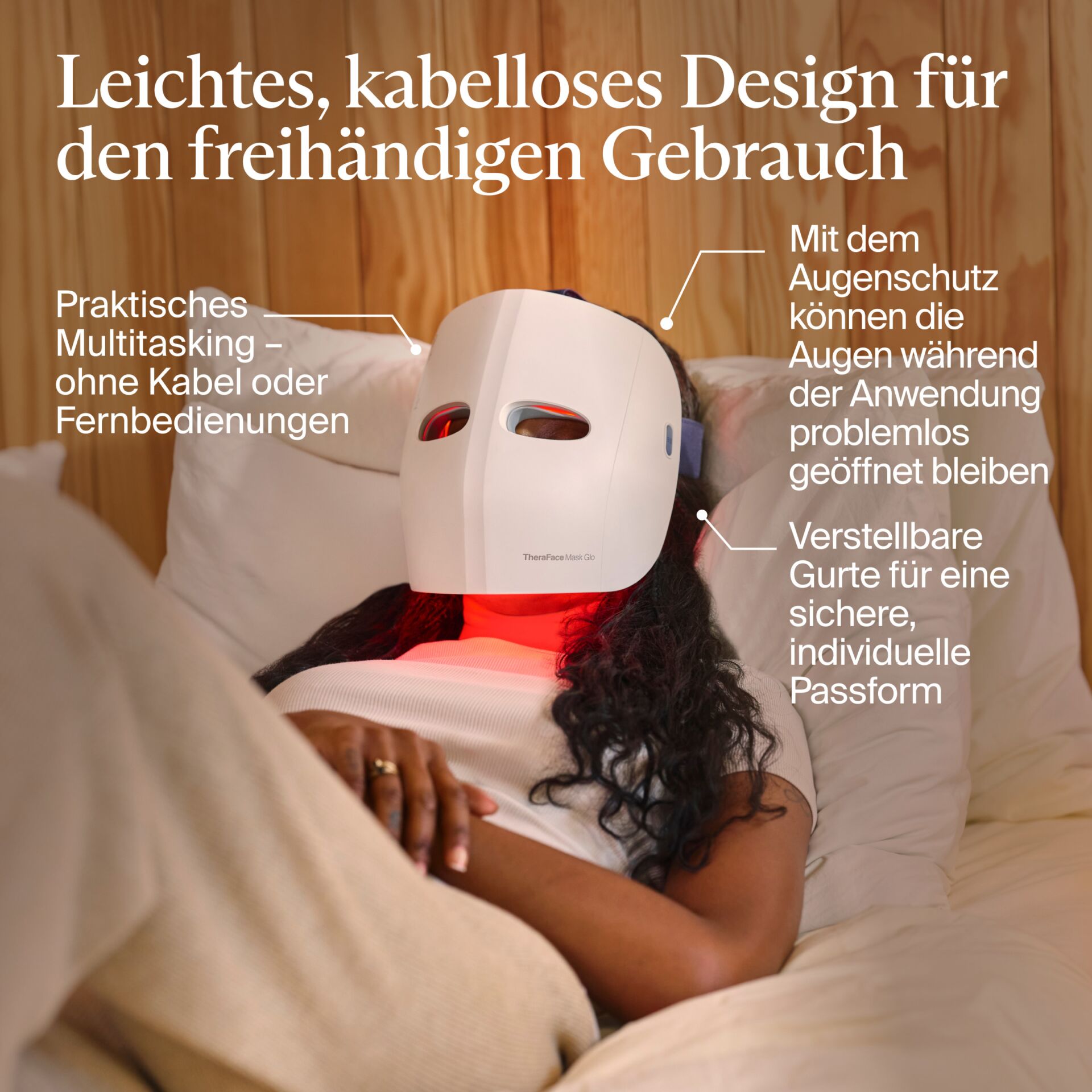 Gesichtsmaske, Maskengerät, Kopfmaske, Kopf-Benetzung?