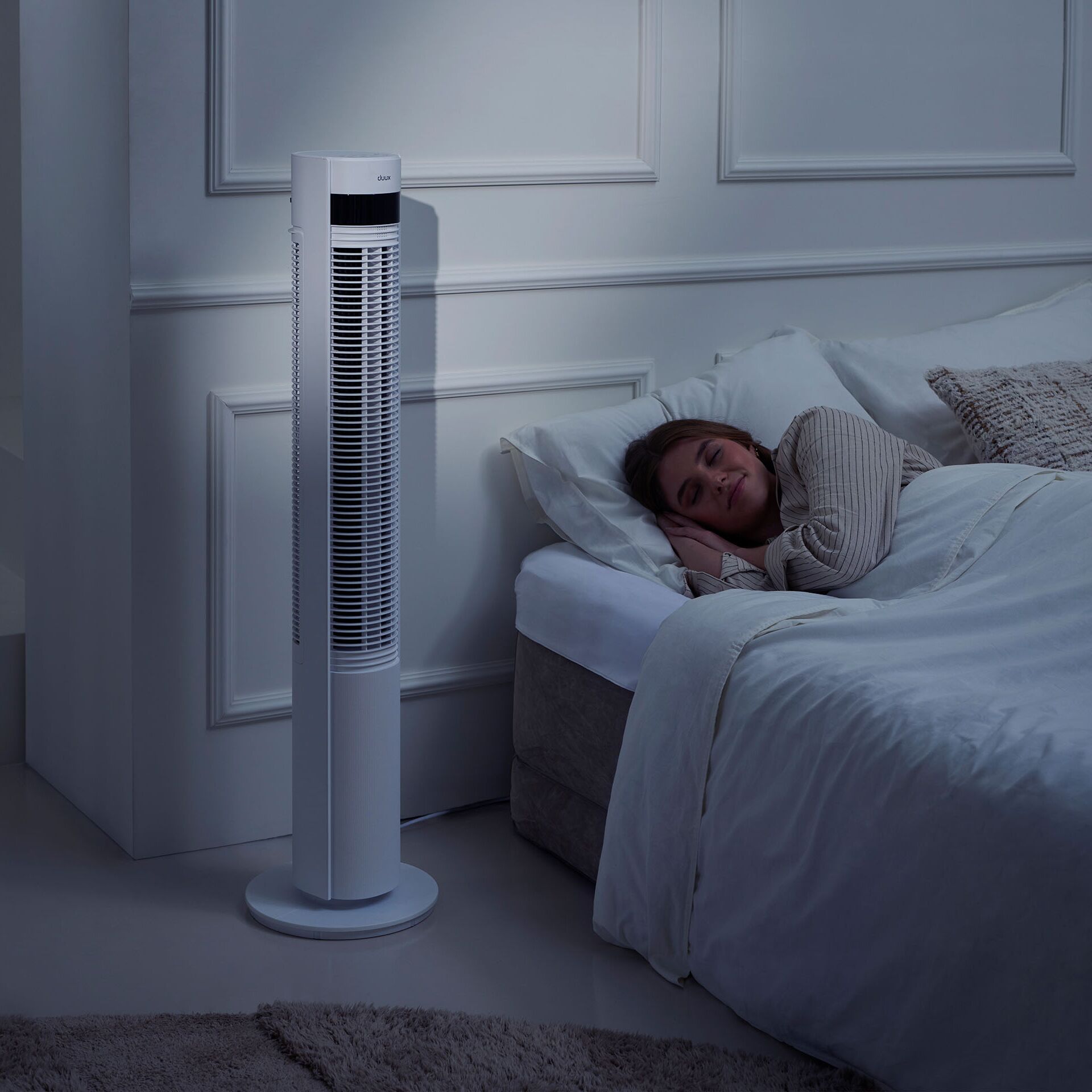 Ventilator, Standventilator, Weißer Ventilator, Kühleren im Schlafzimmer, Schlafzimmer-Gerät