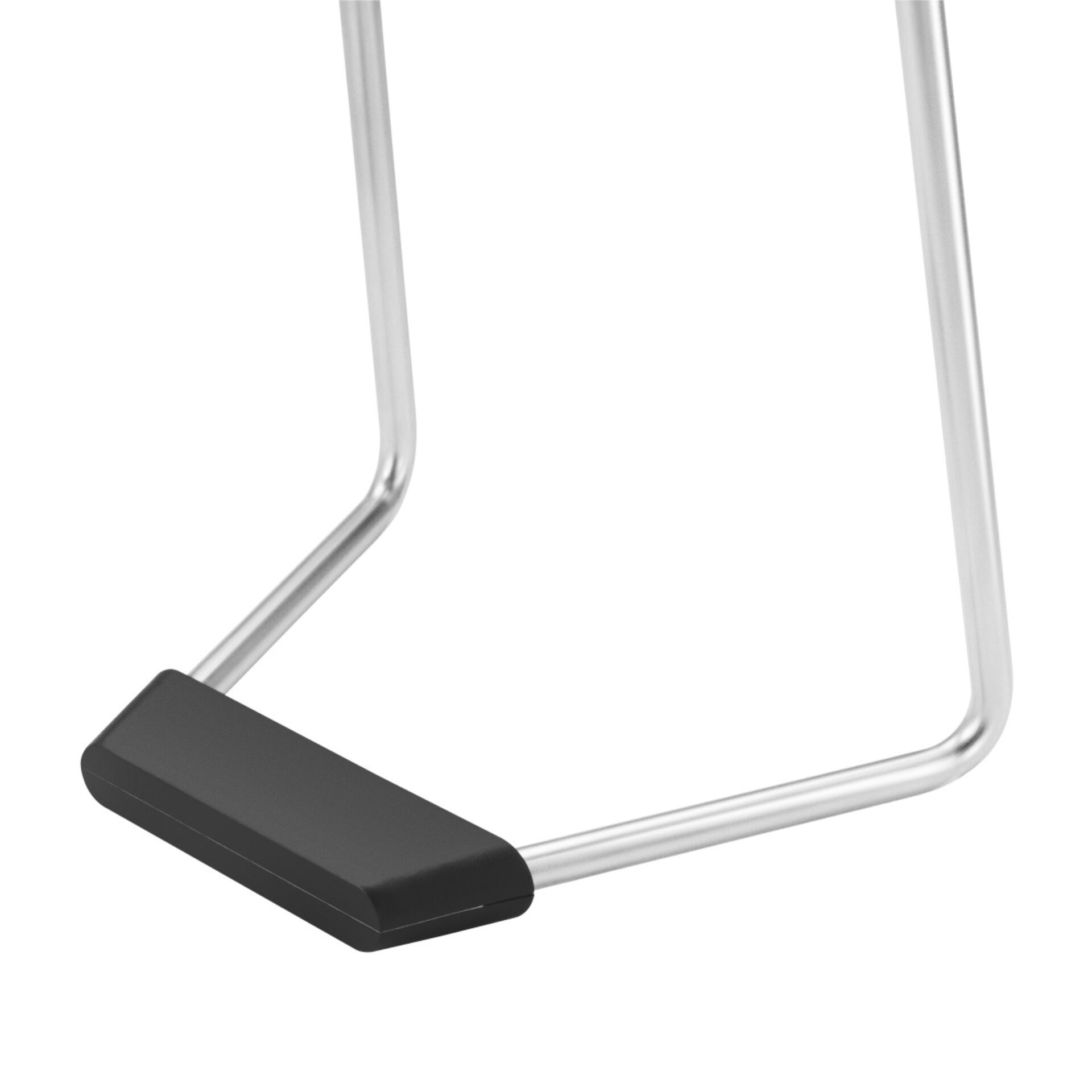 stuhl, fußstütze, schwarz, metall, beinstütze